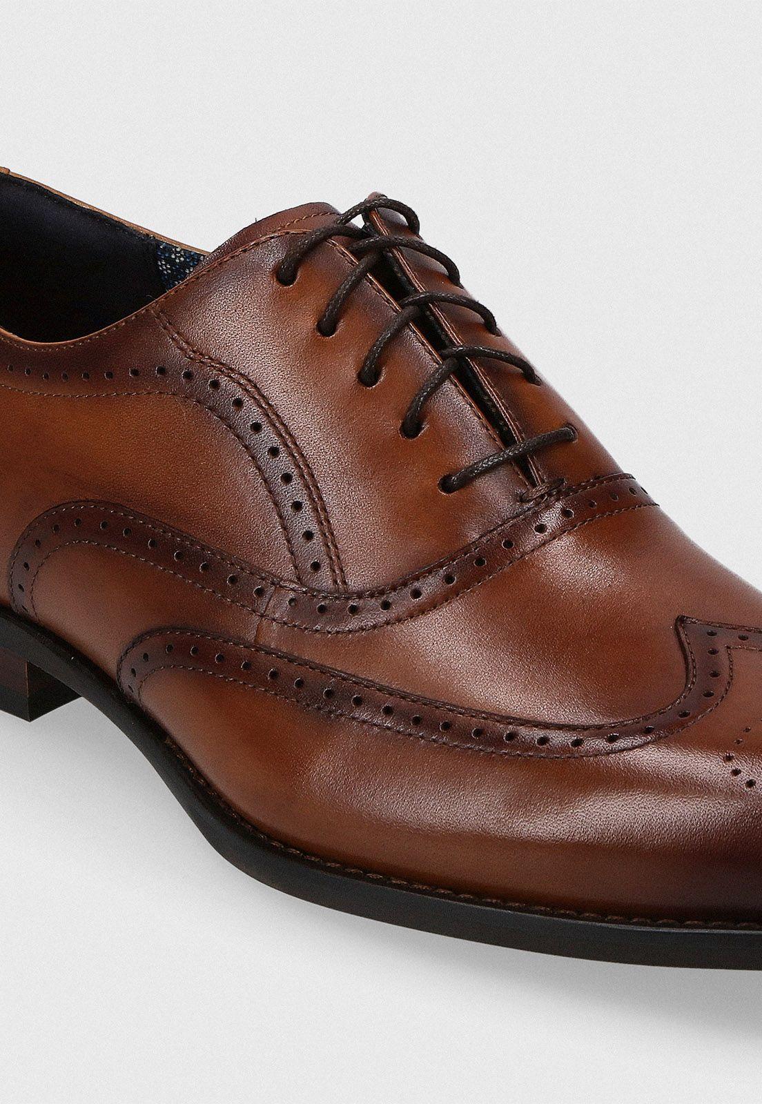Zapato Casual Punta Ala Cuero Cognac-2