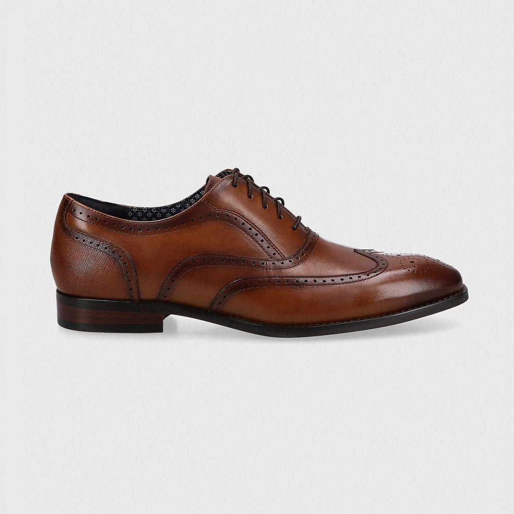 Zapato Casual Punta Ala Cuero Cognac-0