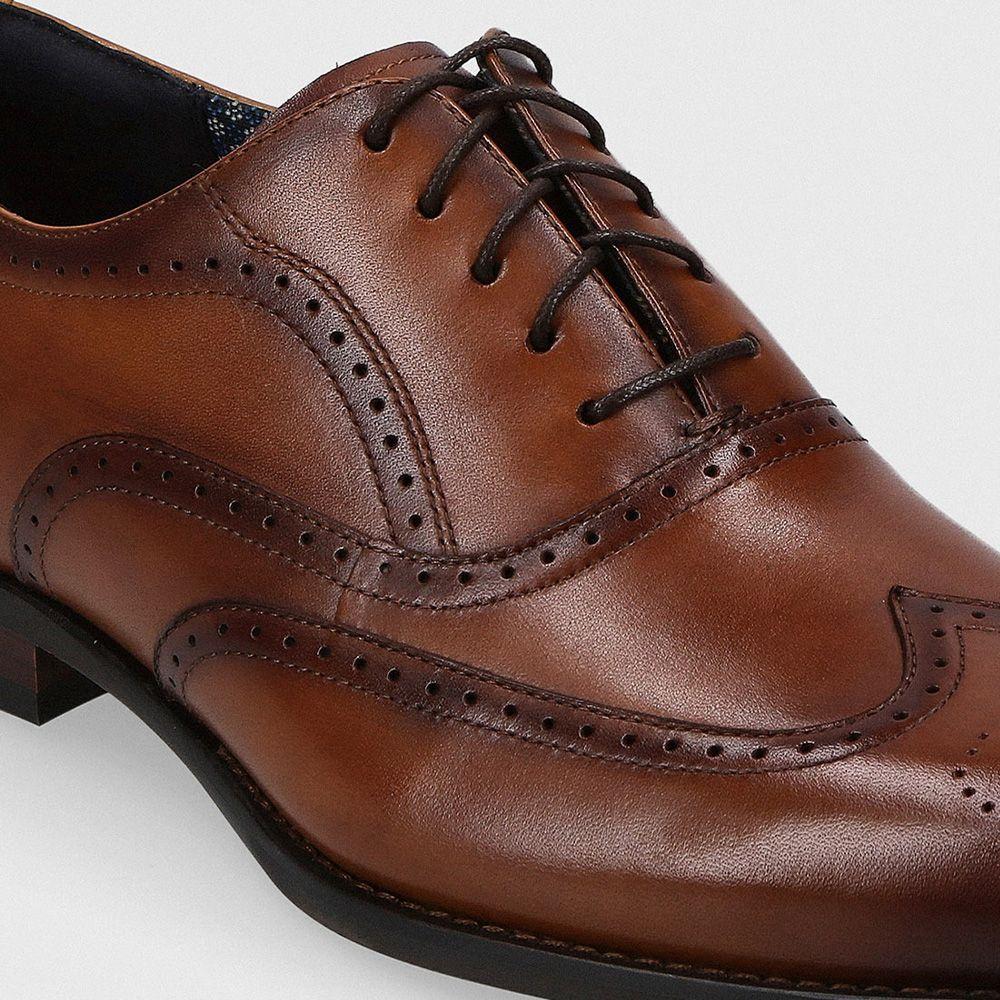 Zapato Casual Punta Ala Cuero Cognac-2