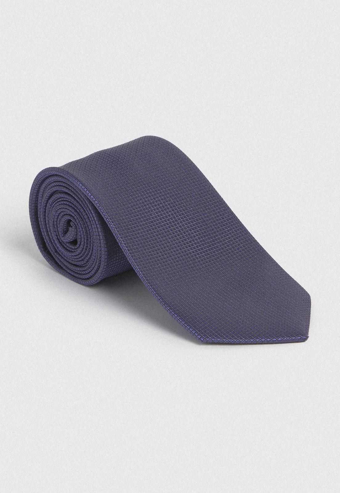 Corbata Formal Hombre Seda Diseño Travel Azulino-2