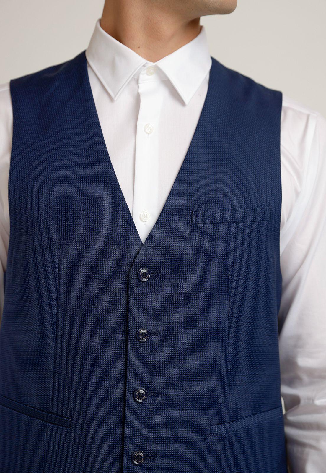 Gilet Hombre Formal Washable Azul-2