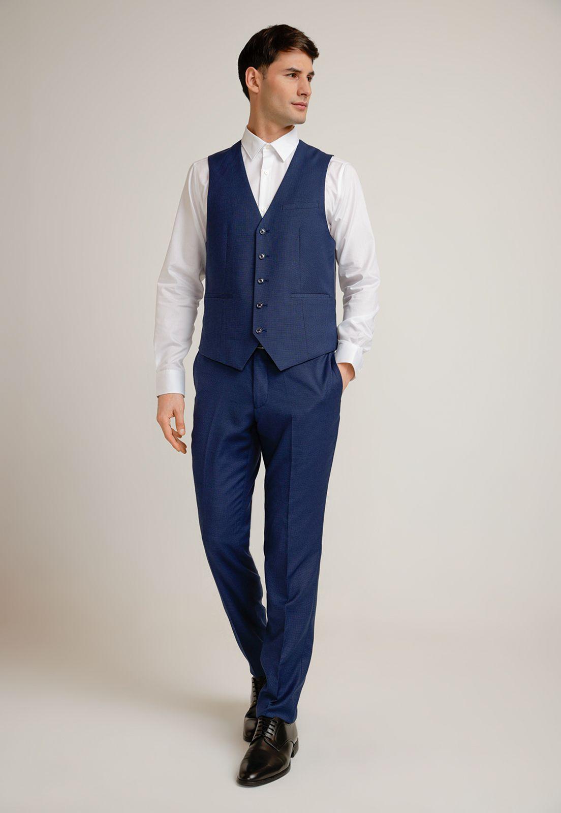 Gilet Hombre Formal Washable Azul-3
