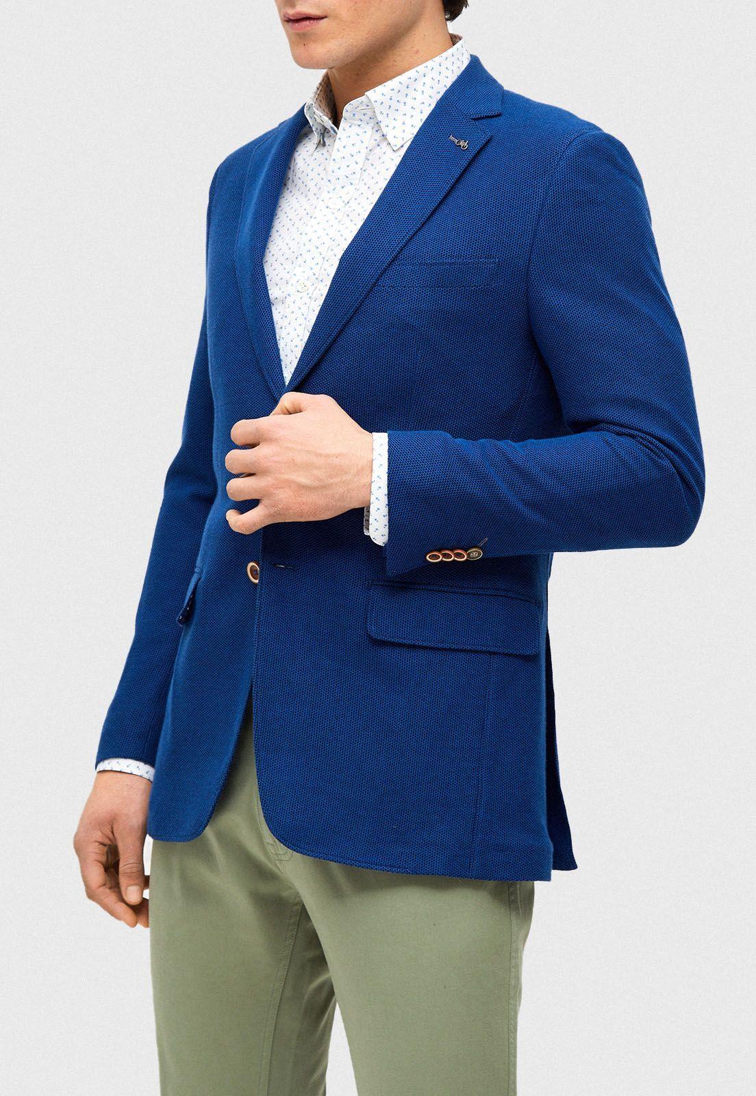 Chaqueta Casual Clash Azul-0