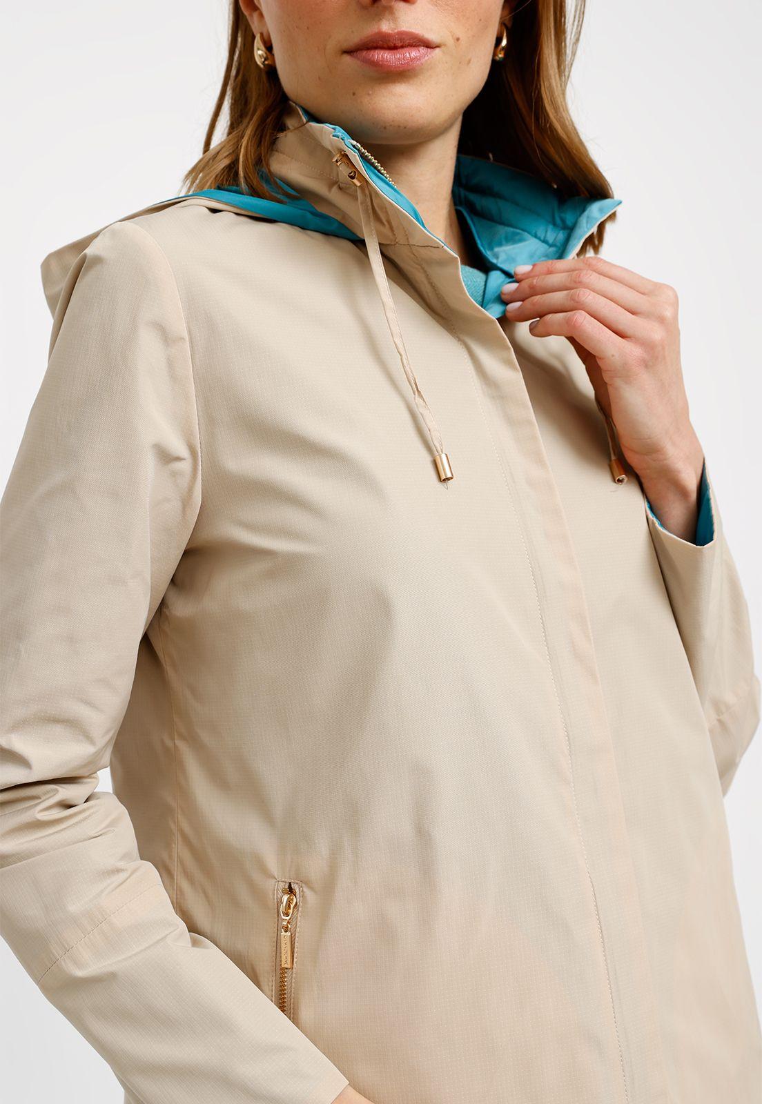 Chaqueta Reversible Beige Eva Mujer-4