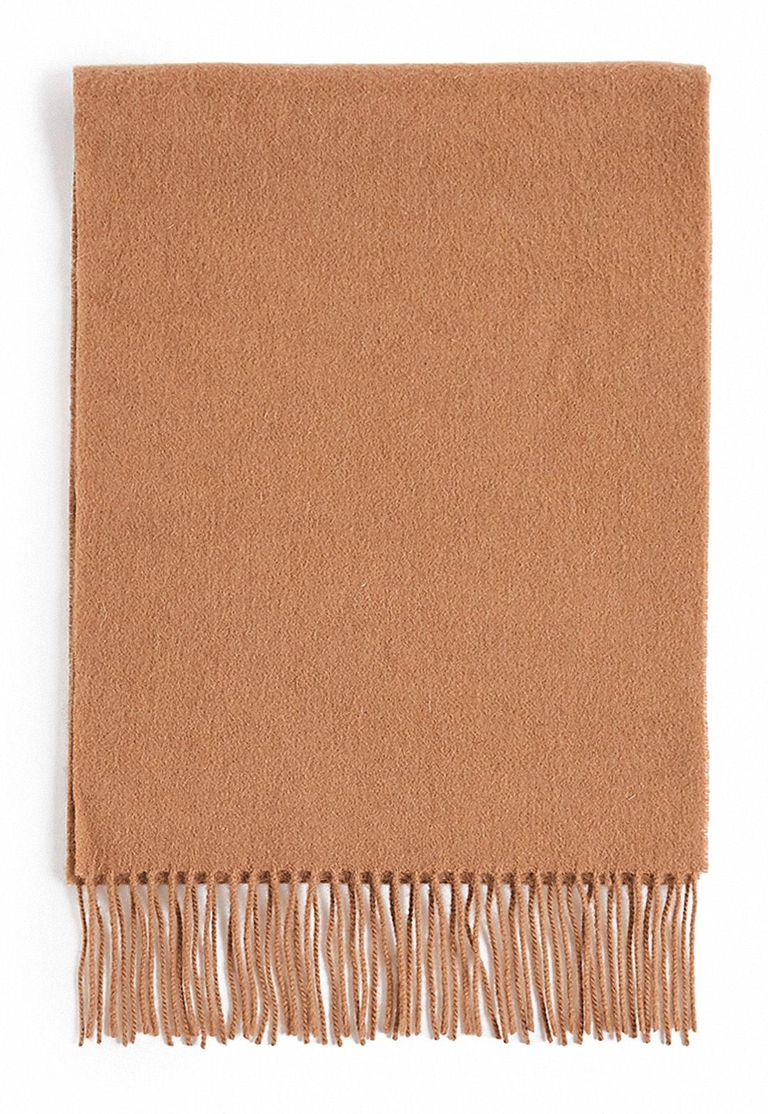 Bufanda Hombre Lana Merino Camel-0
