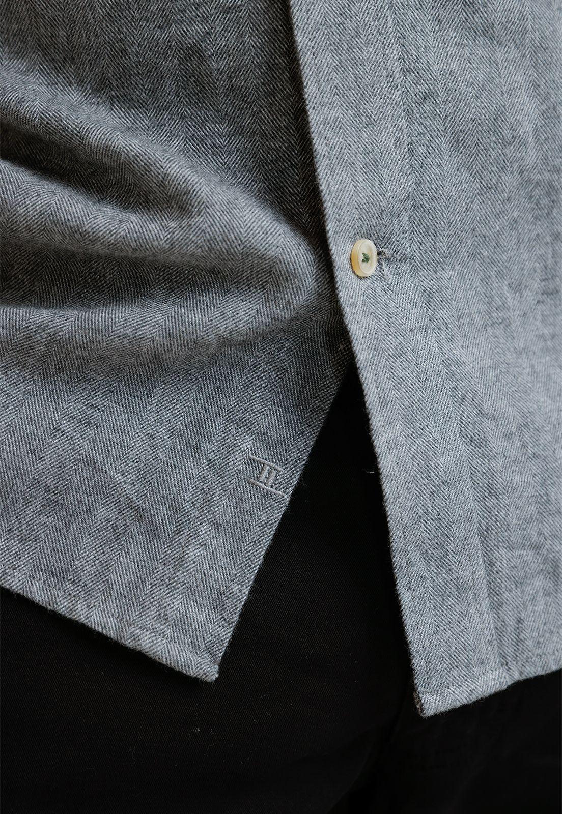 Camisa Franela Hombre Bernabeu Gris-2