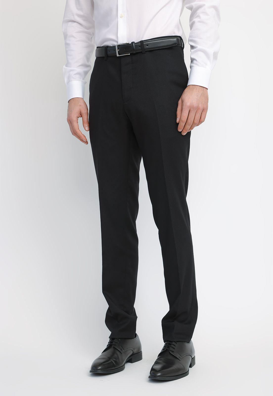 Pantalón Formal Hombre Suit Separate Negro THE WASHABLE SLIM-0