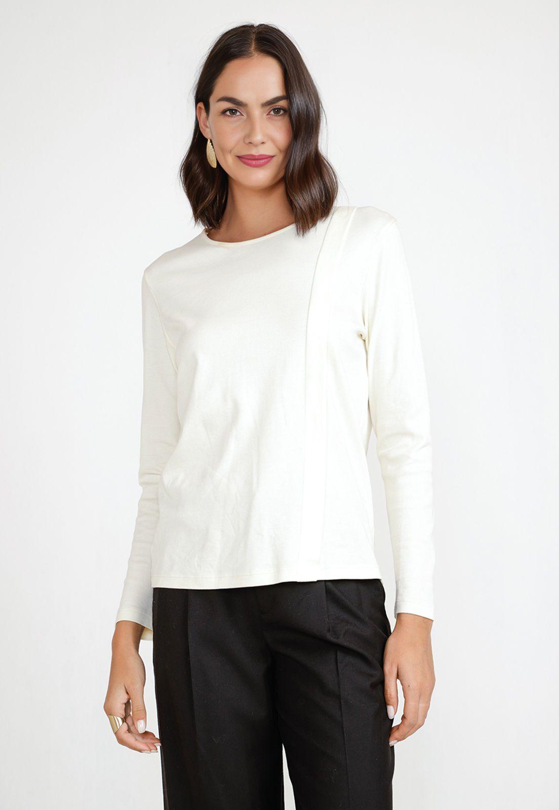 Polera de Mujer Modelo Cecil Color Crudo-0