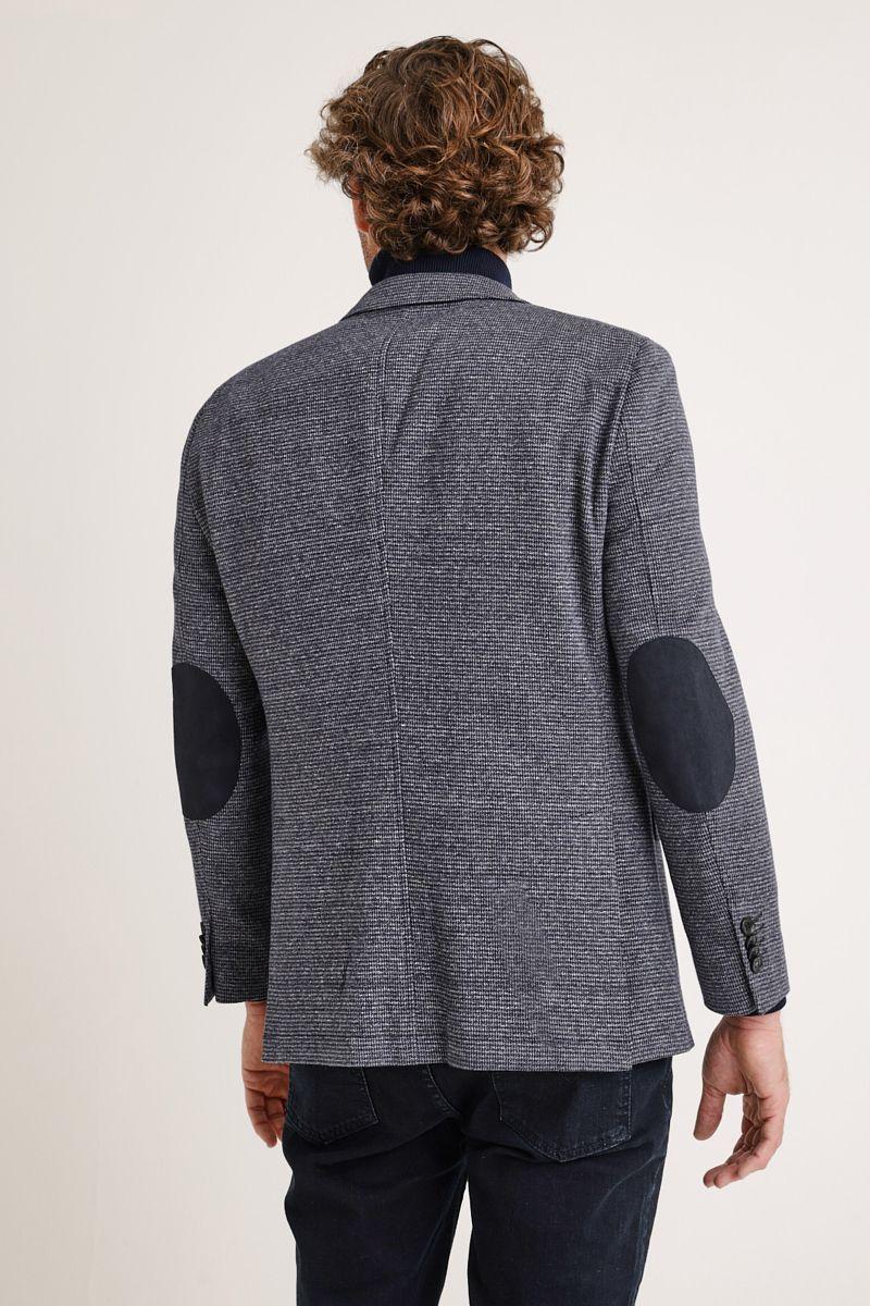 Chaqueta Hombre Algodón Fantasía Slim Clark Azul-1