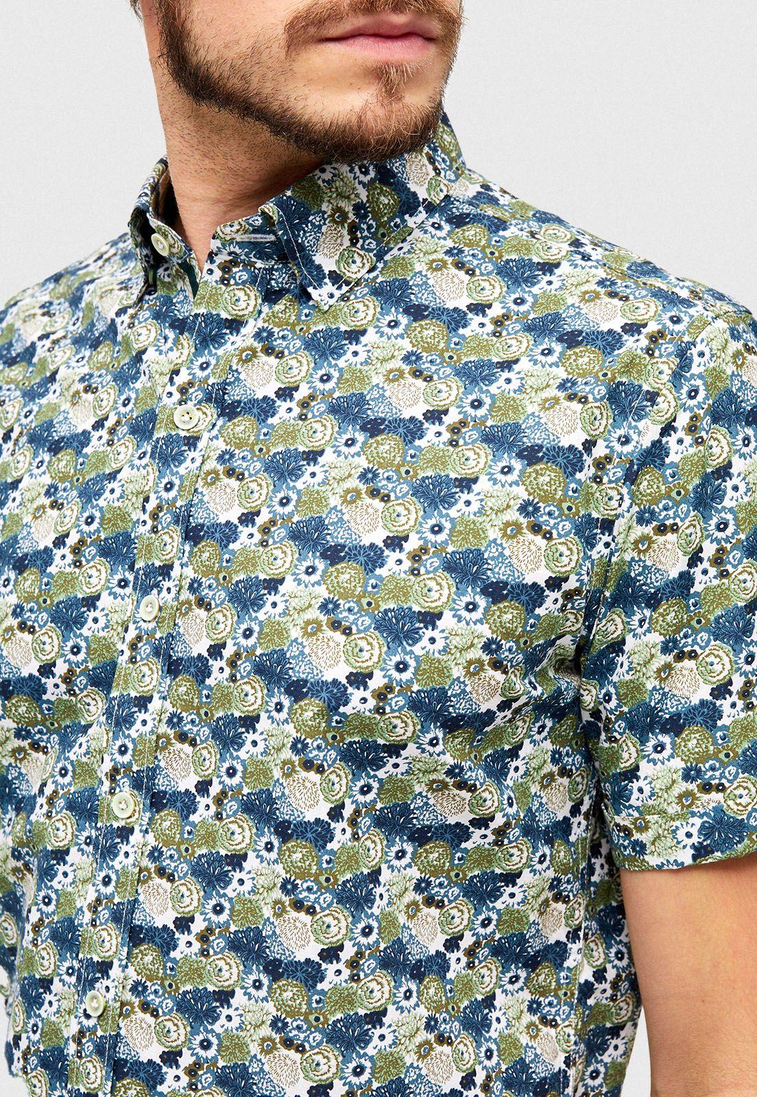 Camisa Bidens Blanco/Verde-2