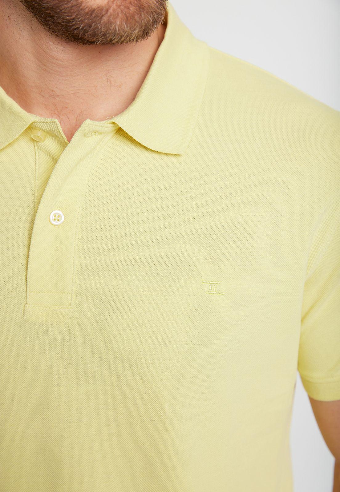Polera Hombre Algodón Polo Regular Marini Amarillo-2