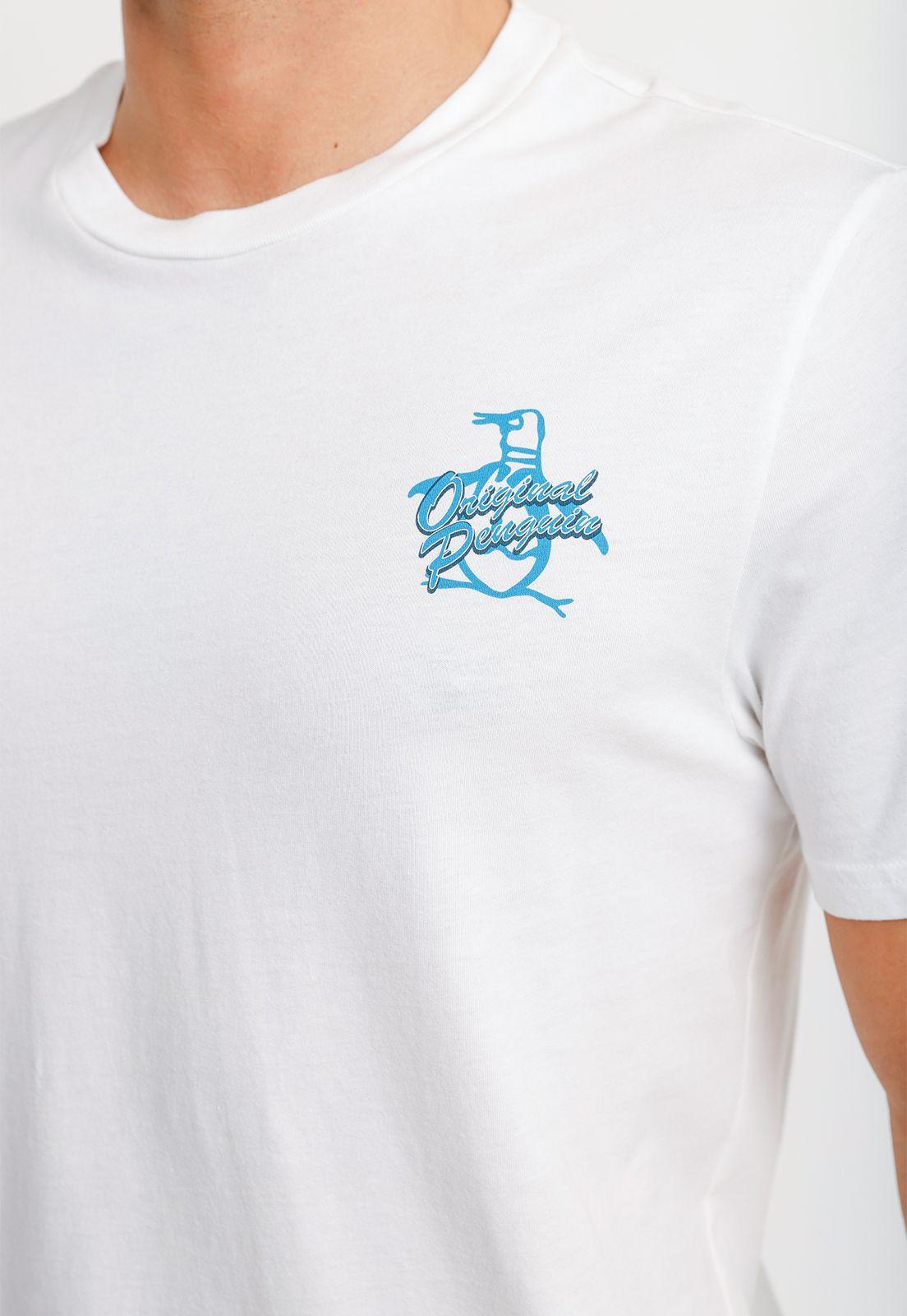 Polera Hombre Manga Corta Blanca OPKS2547-2