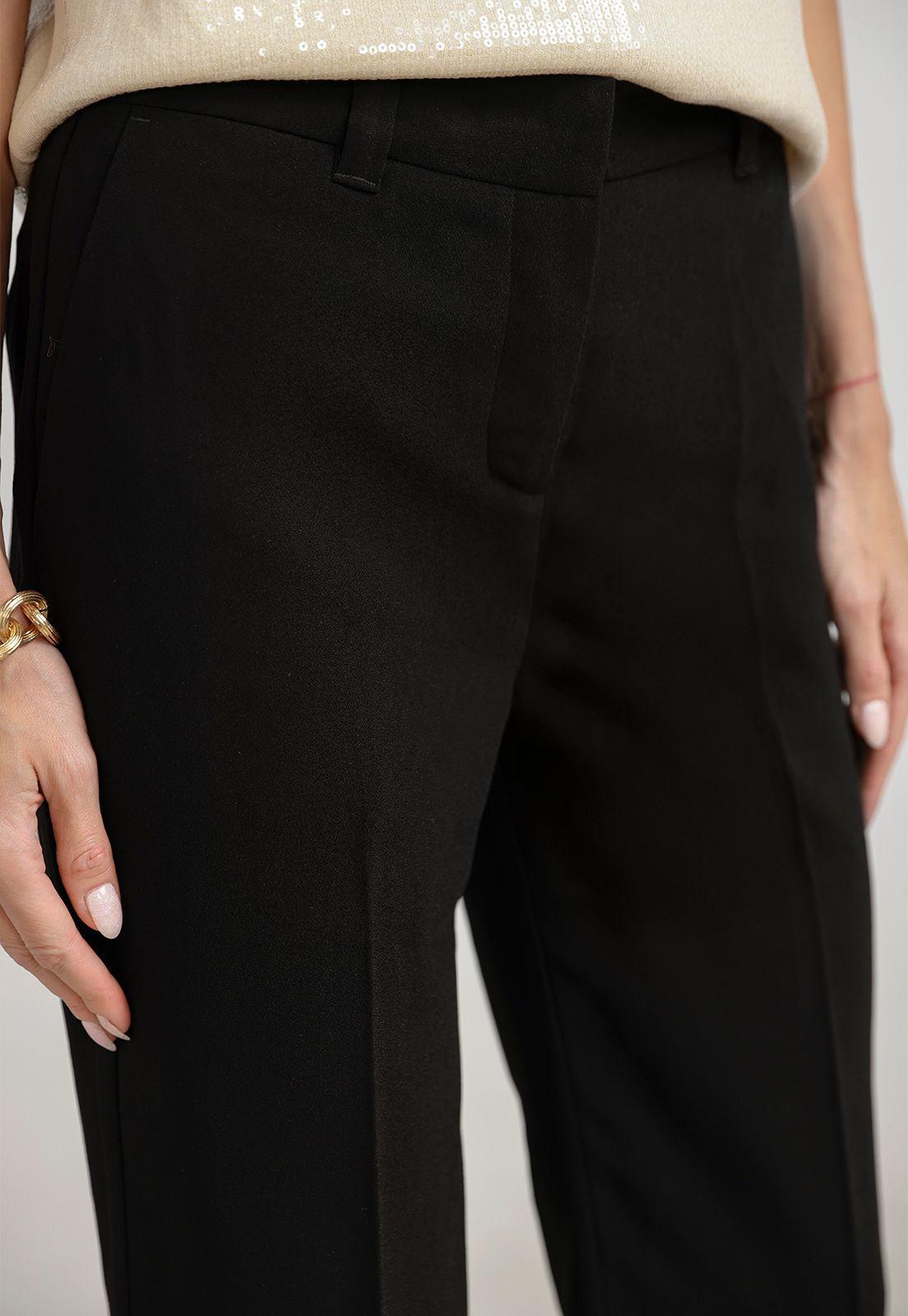 Pantalón Mujer Loreto Viscosa Negro-2