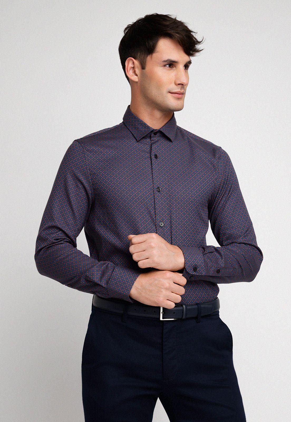 CAMISA HOMBRE MANGA LARGA STRETCH-0