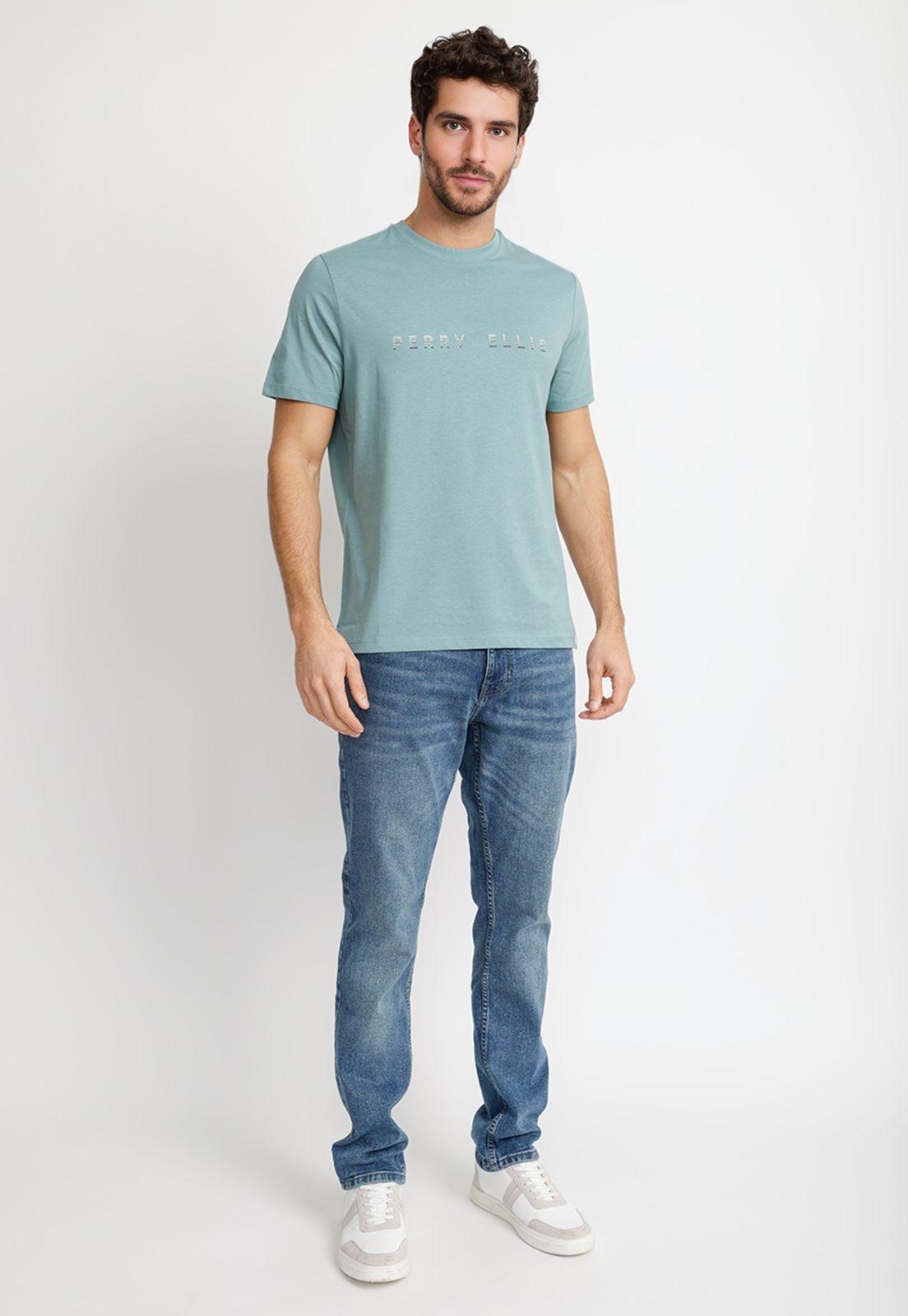 Polera Hombre Manga Corta Verde 4JFK7127-3