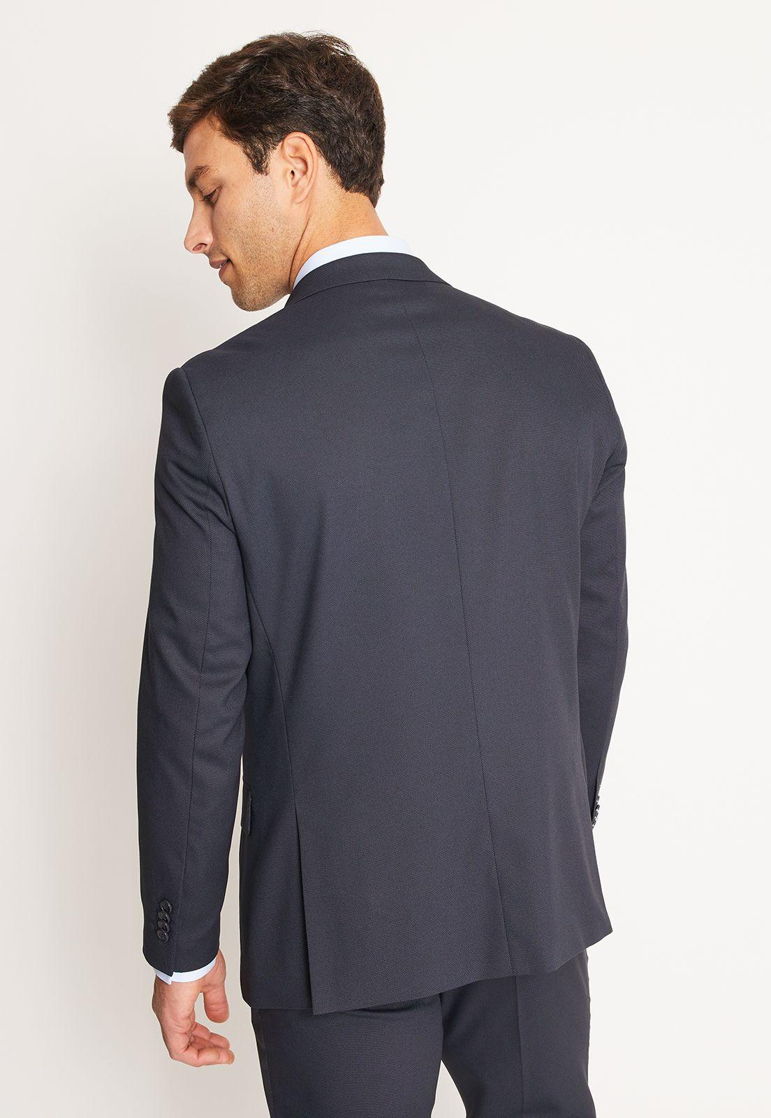 Traje Formal Hombre Slim Texturado Azul Marino-2