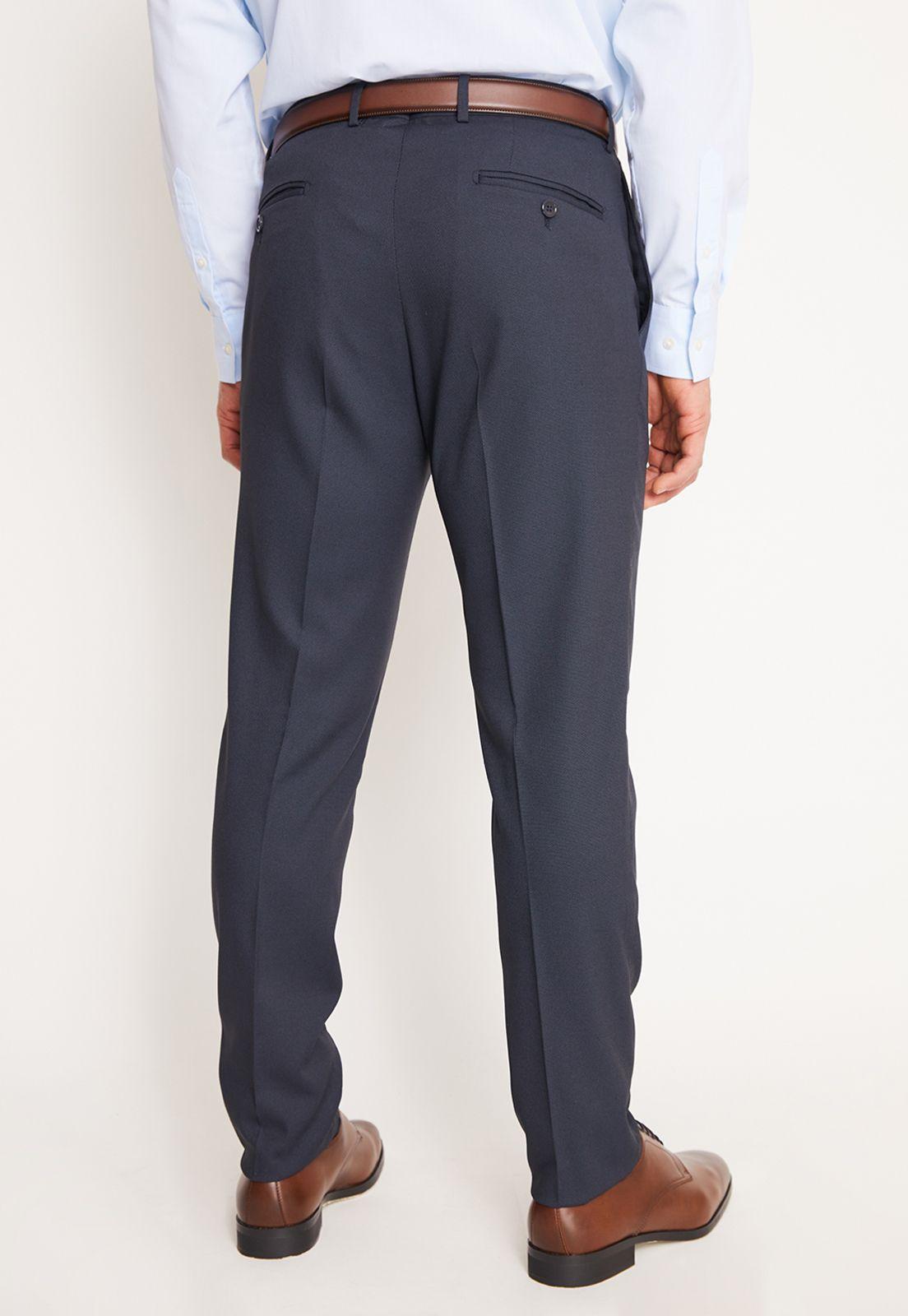 Traje Formal Hombre Slim Texturado Azul Marino-5