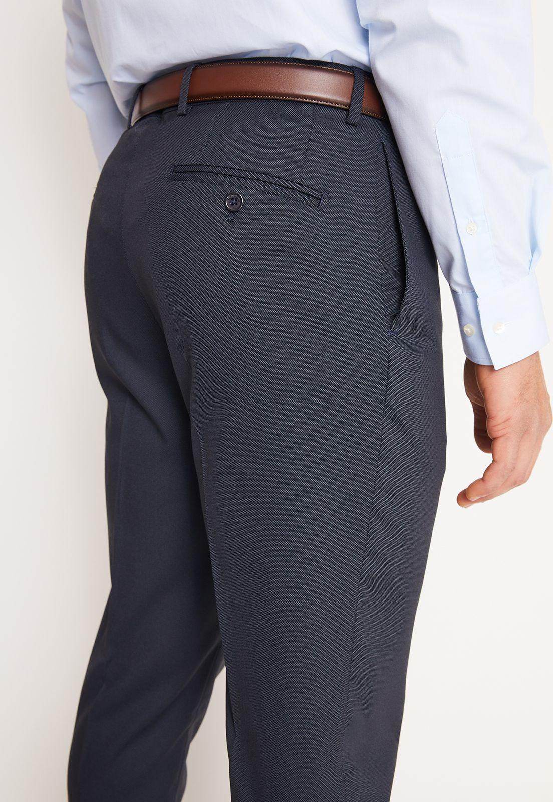 Traje Formal Hombre Slim Texturado Azul Marino-6