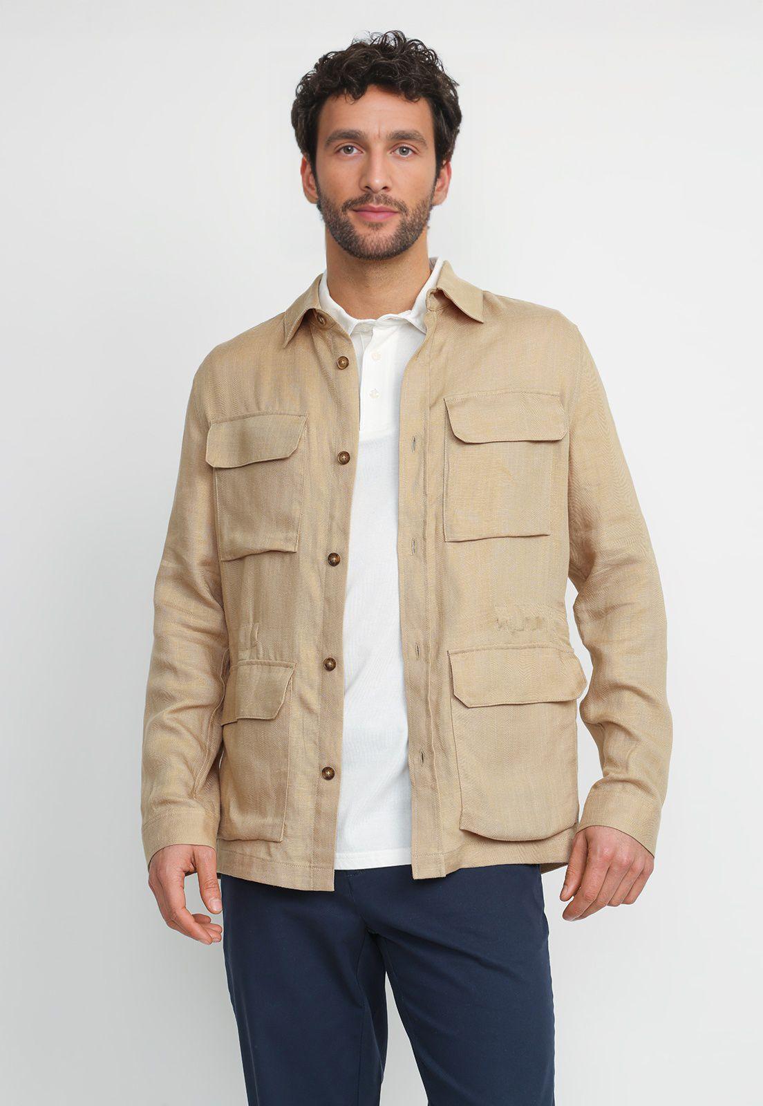 Chaqueta Tencel Lino Tiziano Oliva-0