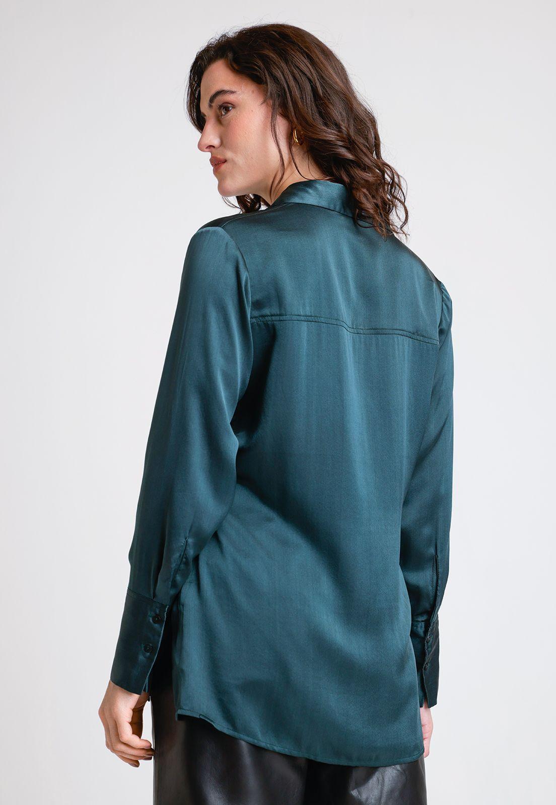 Blusa De Mujer Modelo Paris Color Petroleo-1