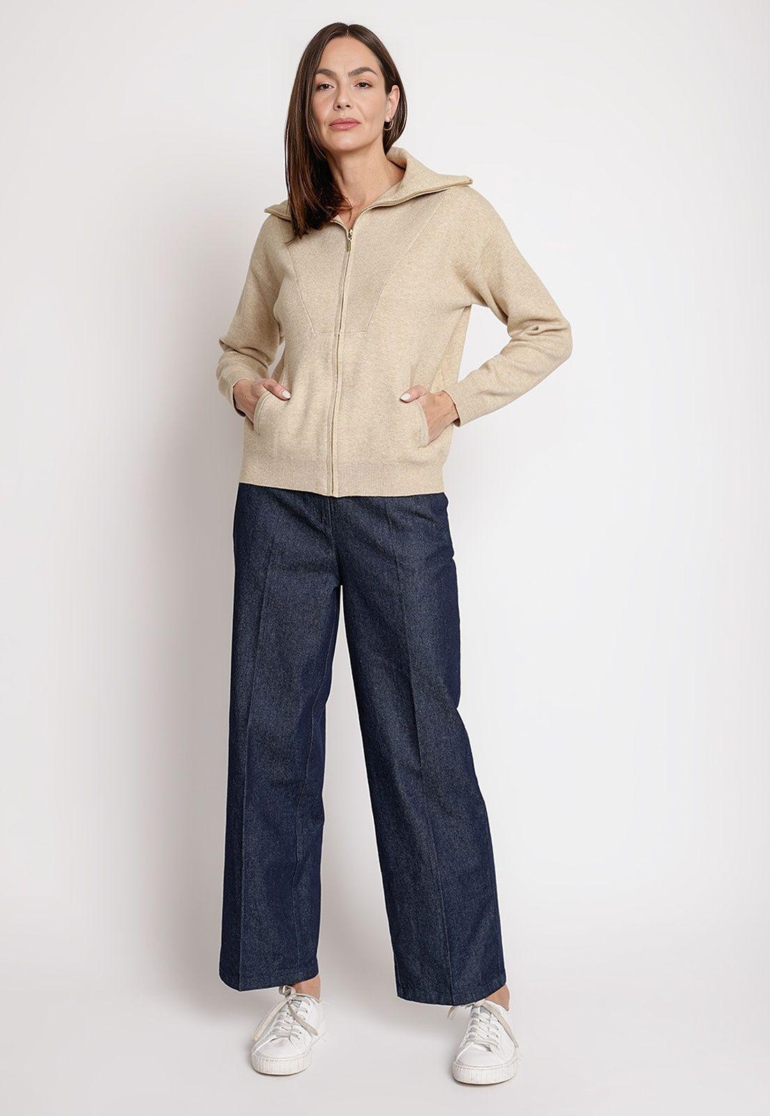 Polerón de Mujer Modelo Lucia Color Beige-3