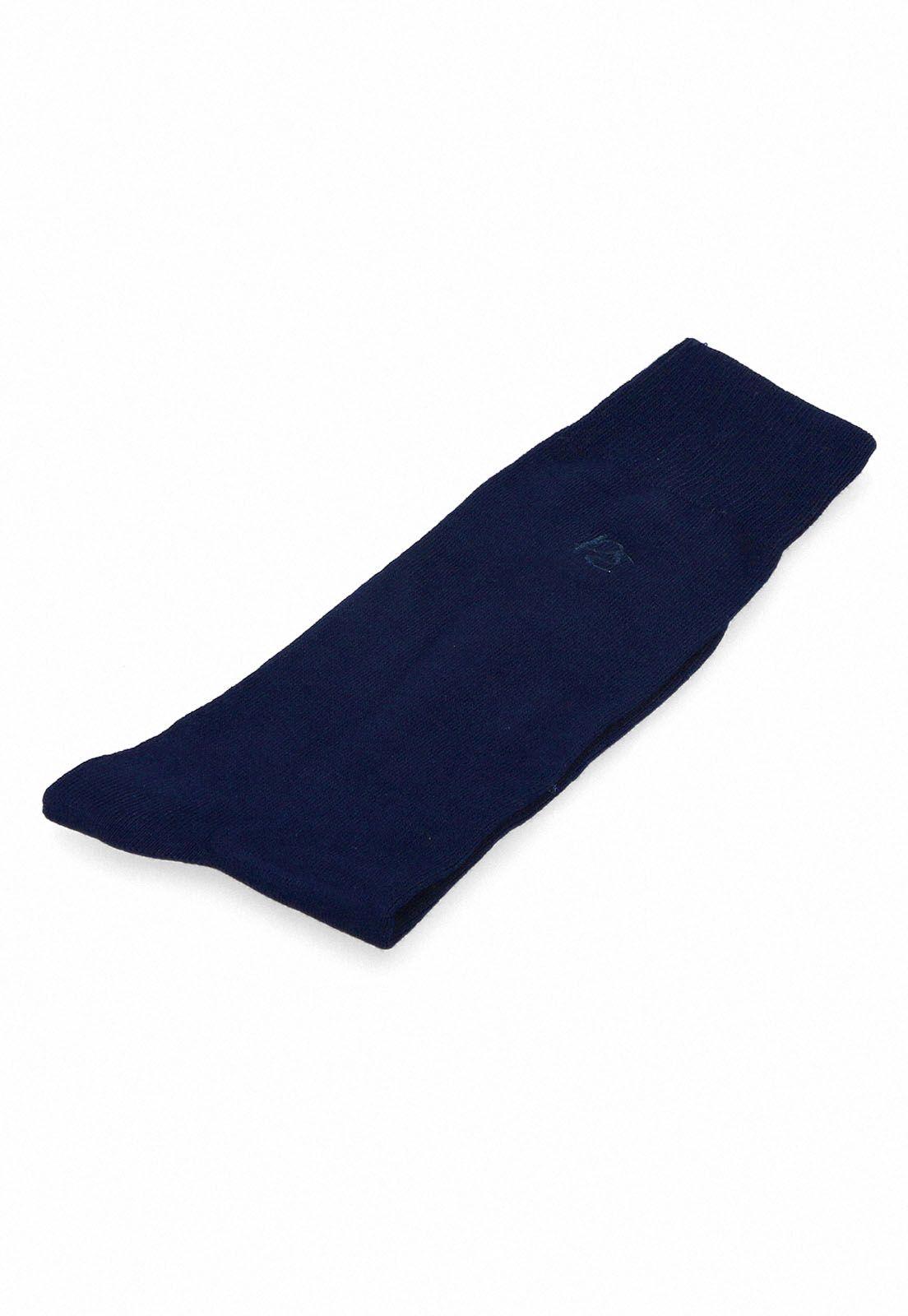 Calcetín Formal Liso Navy-2
