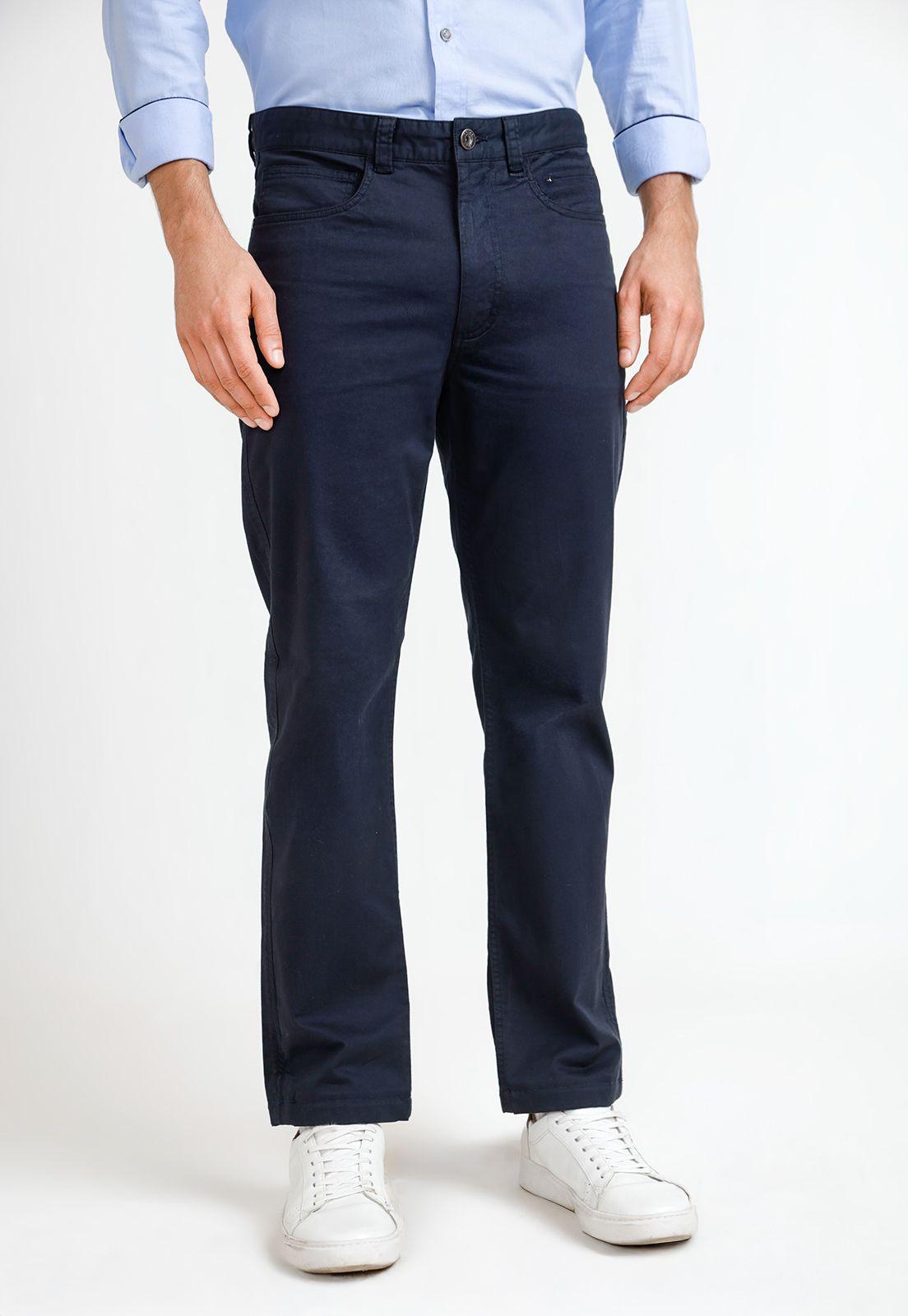 Pantalón Hombre Algodón Vilas Azul Marino-0