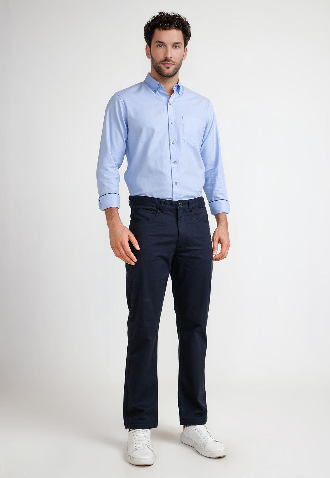Pantalón Hombre Algodón Vilas Azul Marino-3