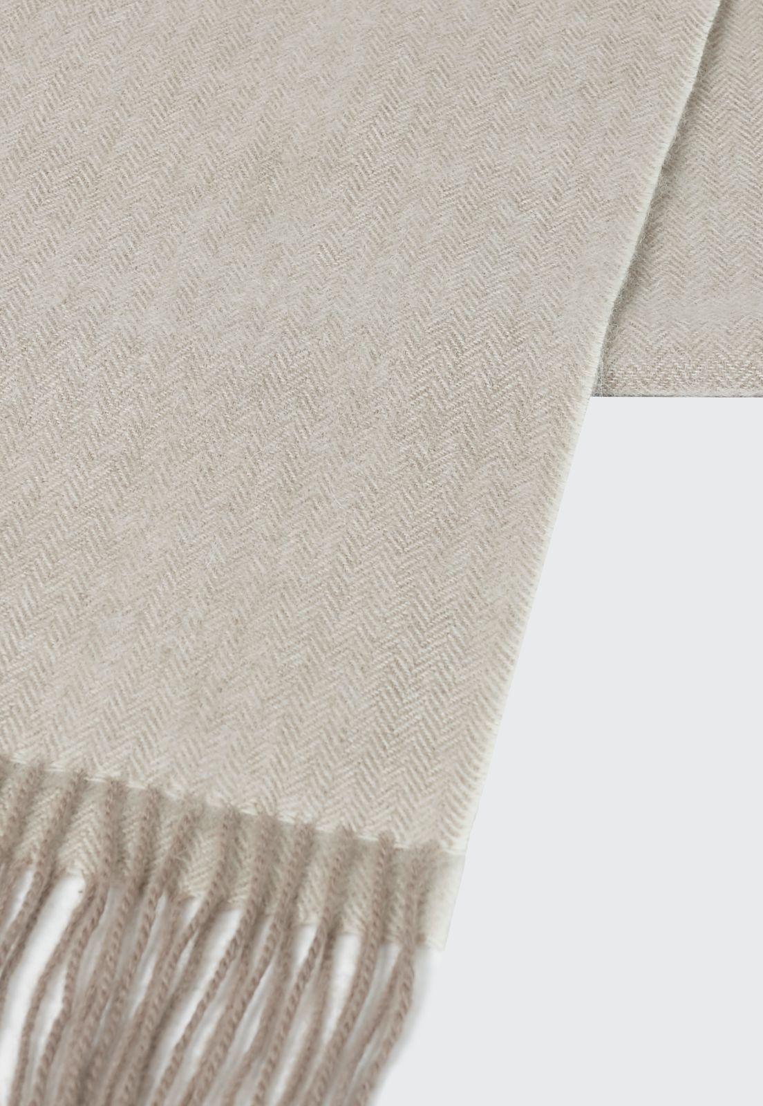 Bufanda Lana Beige-2