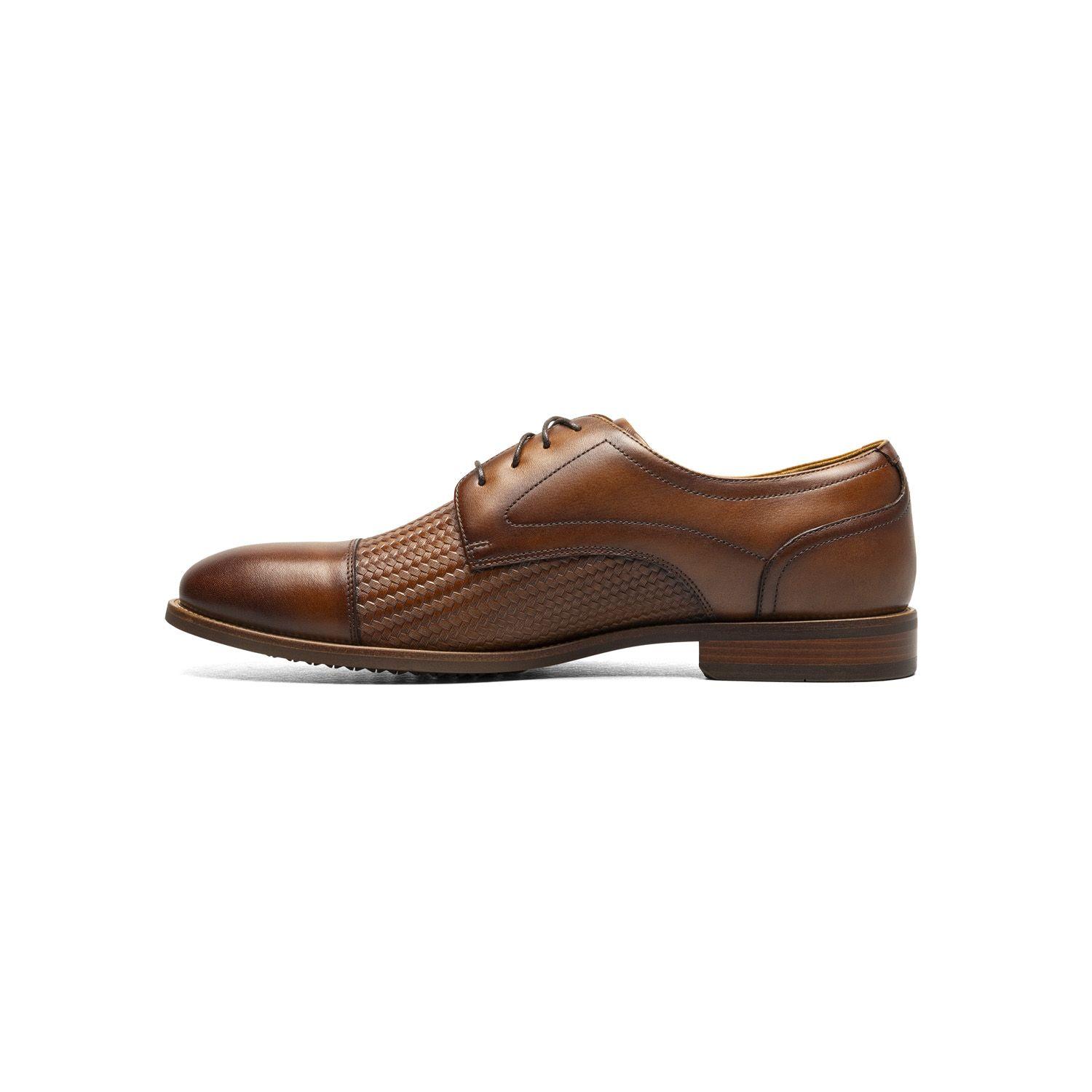 Zapatos Formal Cognac Rucci Weave Cap Toe-4