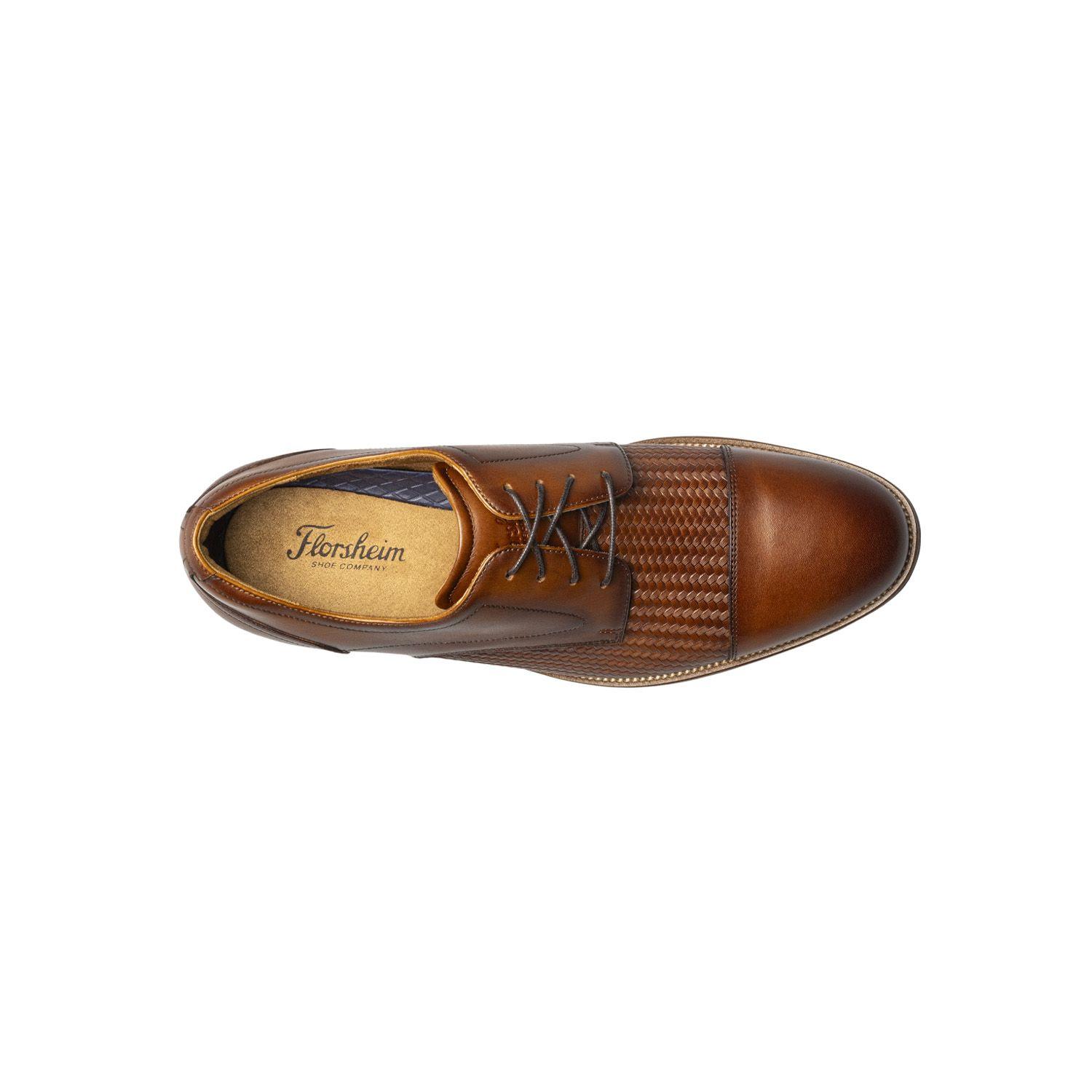 Zapatos Formal Cognac Rucci Weave Cap Toe-5