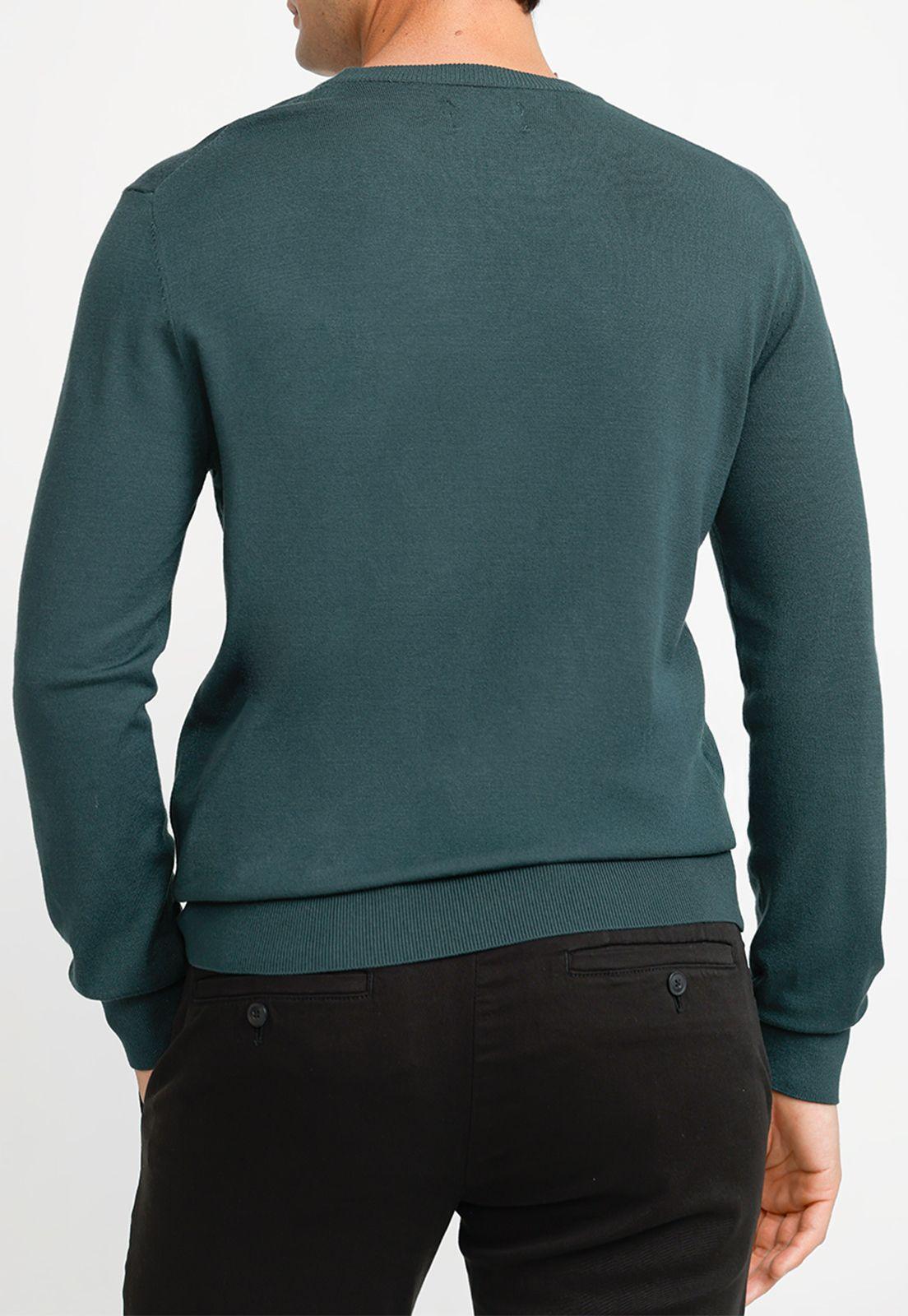 Tejido Casual Hombre Verde-1