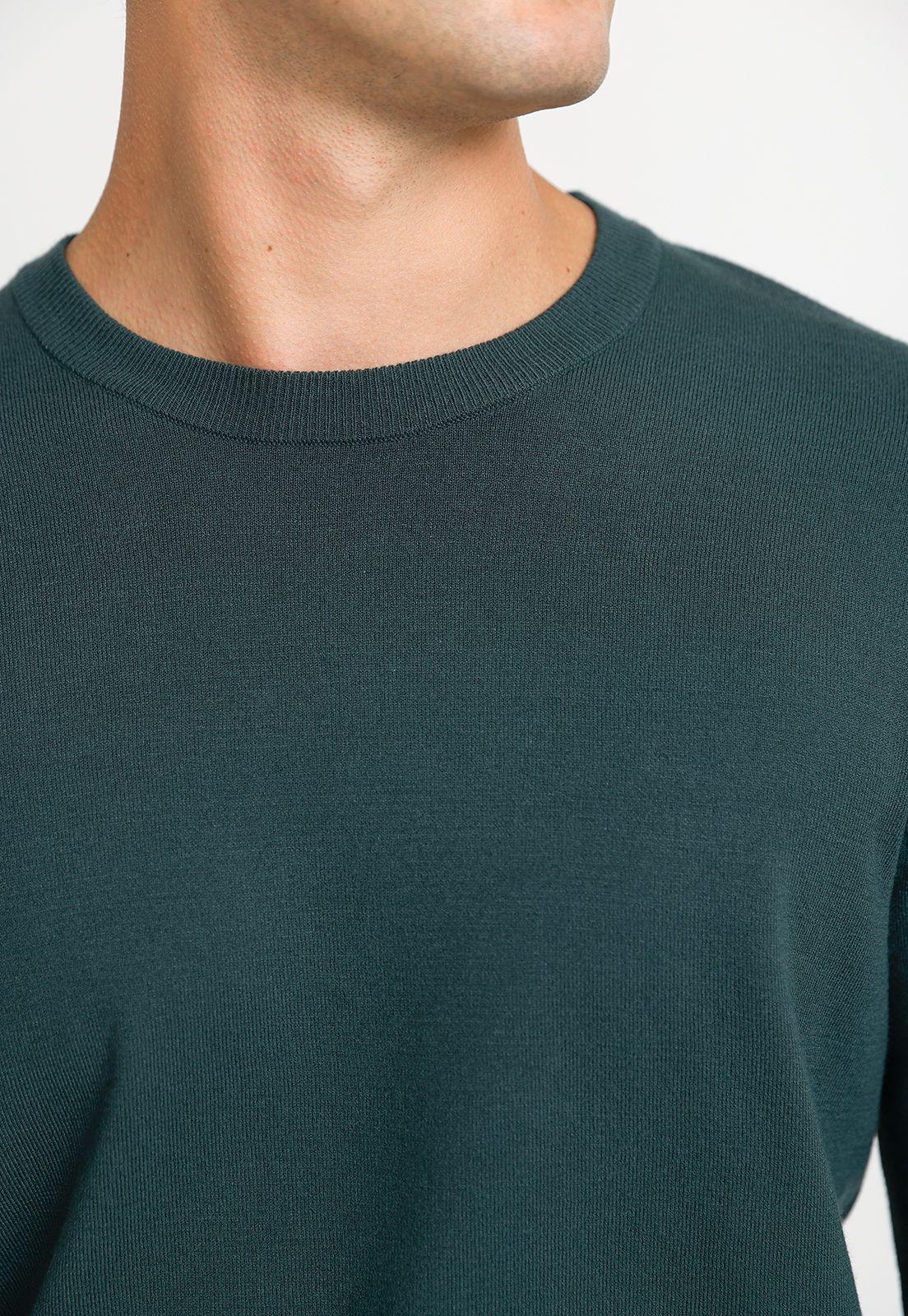 Tejido Casual Hombre Verde-2