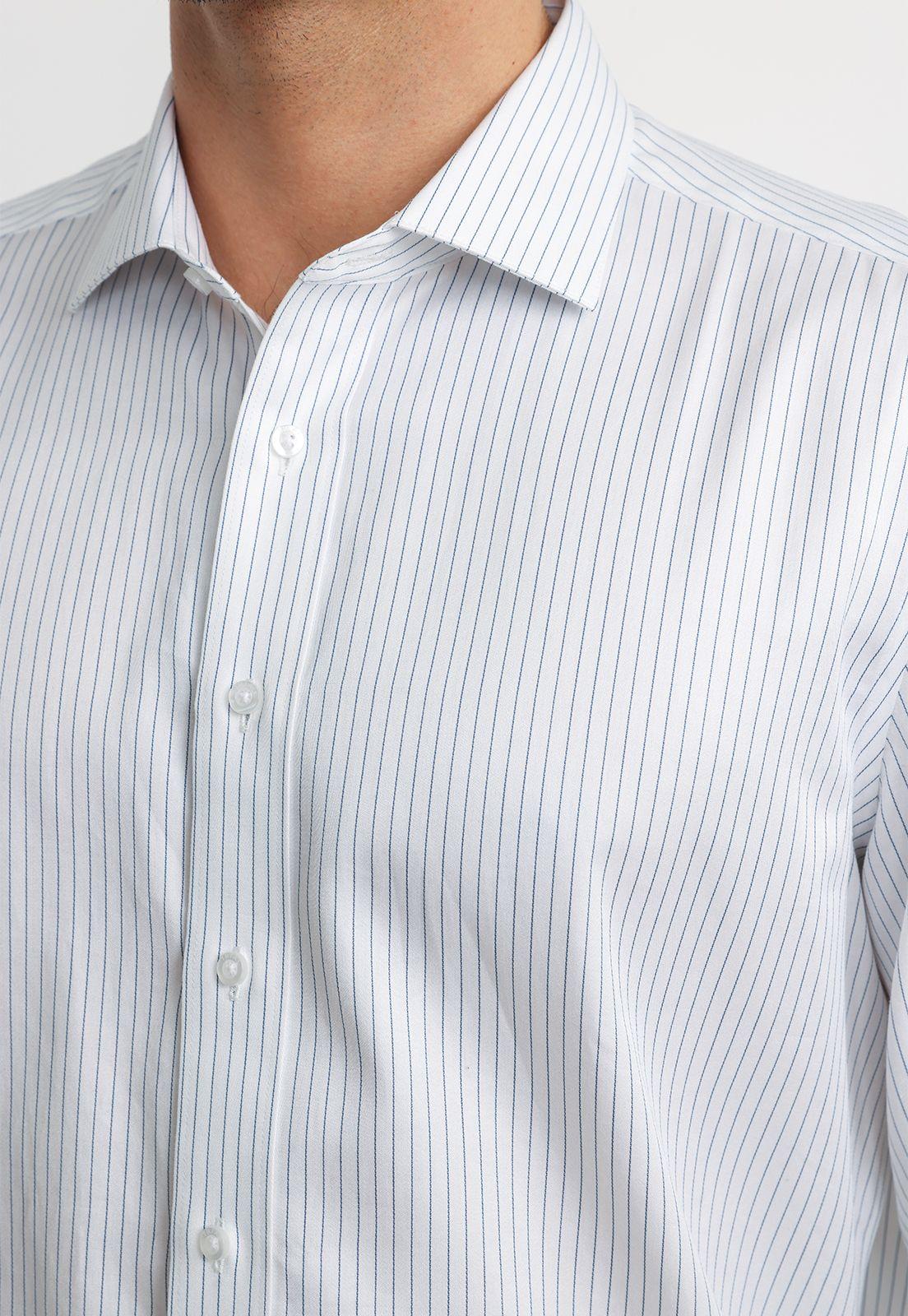 Camisa Hombre Formal Algodón Non Iron Azul-2