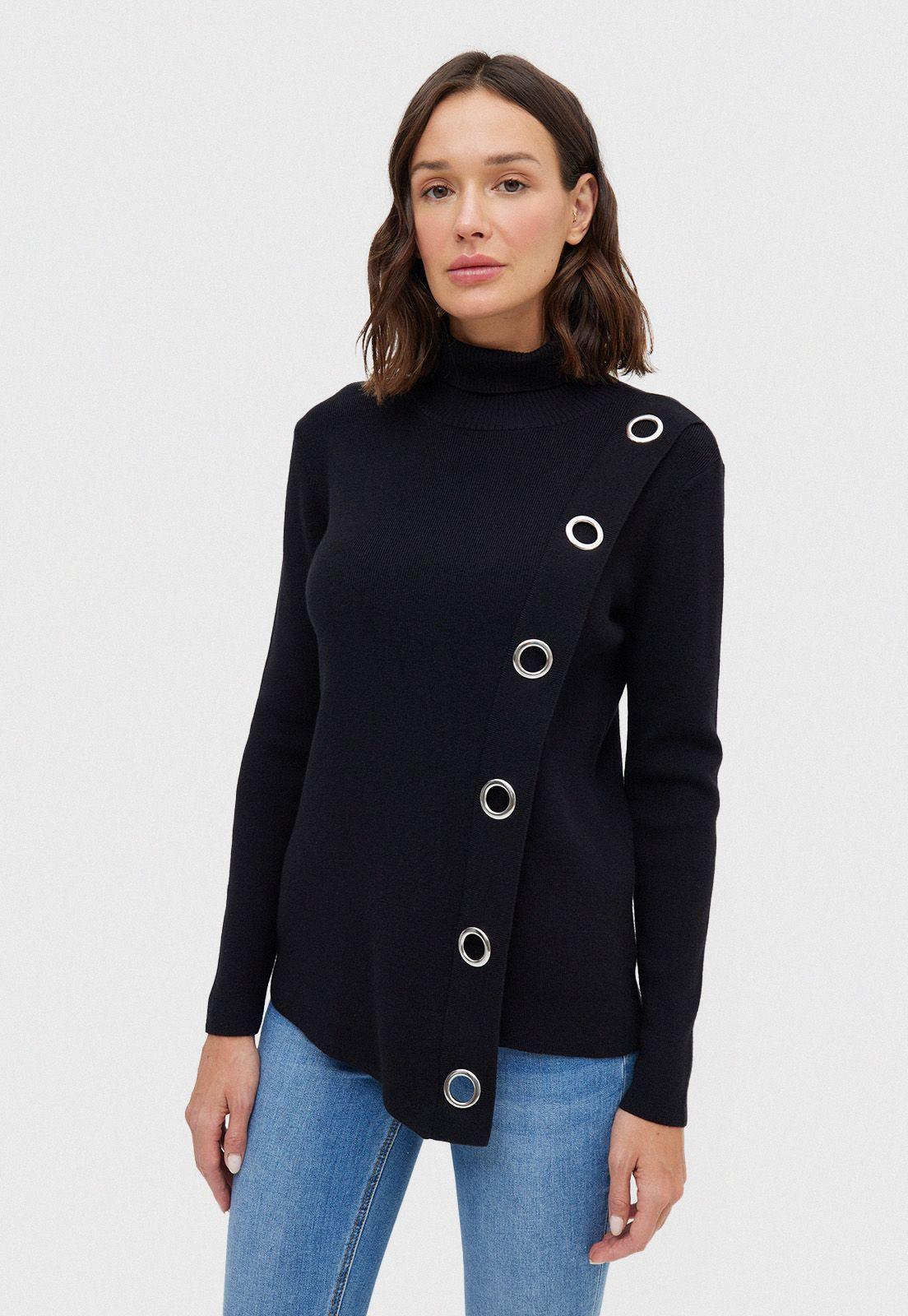 Sweater Gladiolo Negro-0