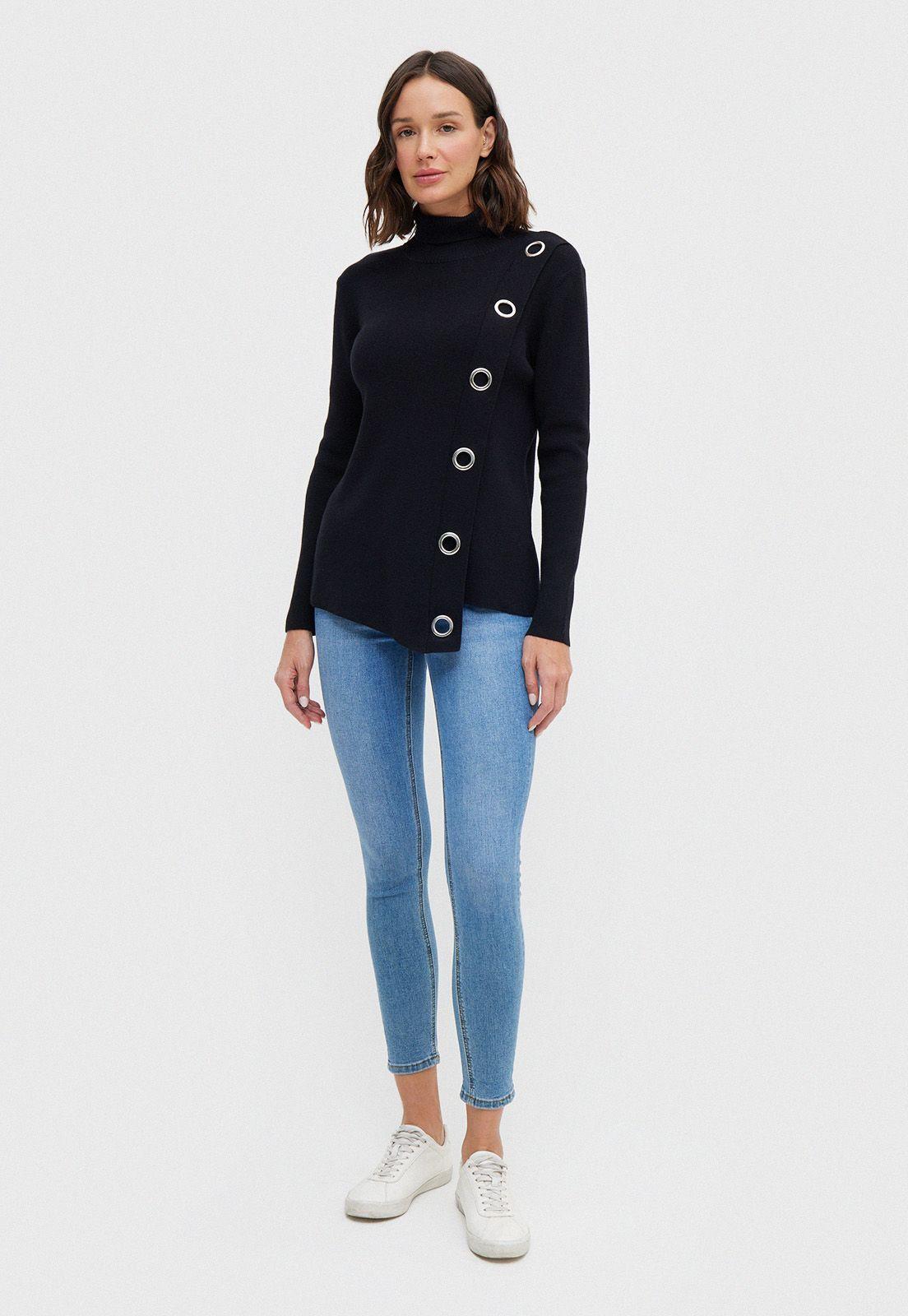 Sweater Gladiolo Negro-3