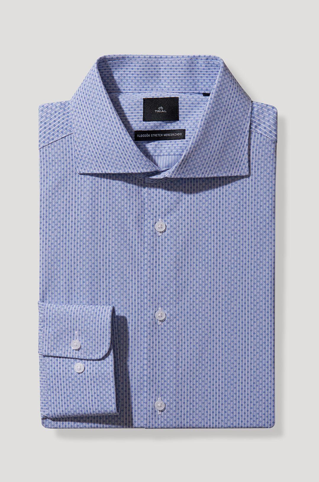 Camisa Dynamic Cuello Frances Celeste-0