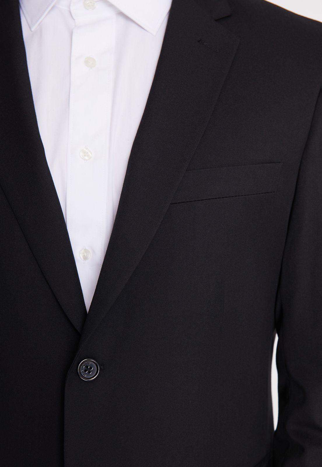 Traje Formal Básico Regular Twill Negro-2