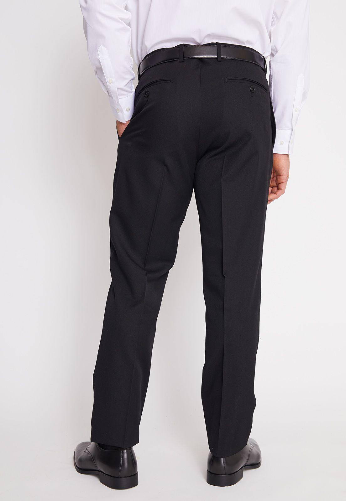 Traje Formal Básico Regular Twill Negro-4
