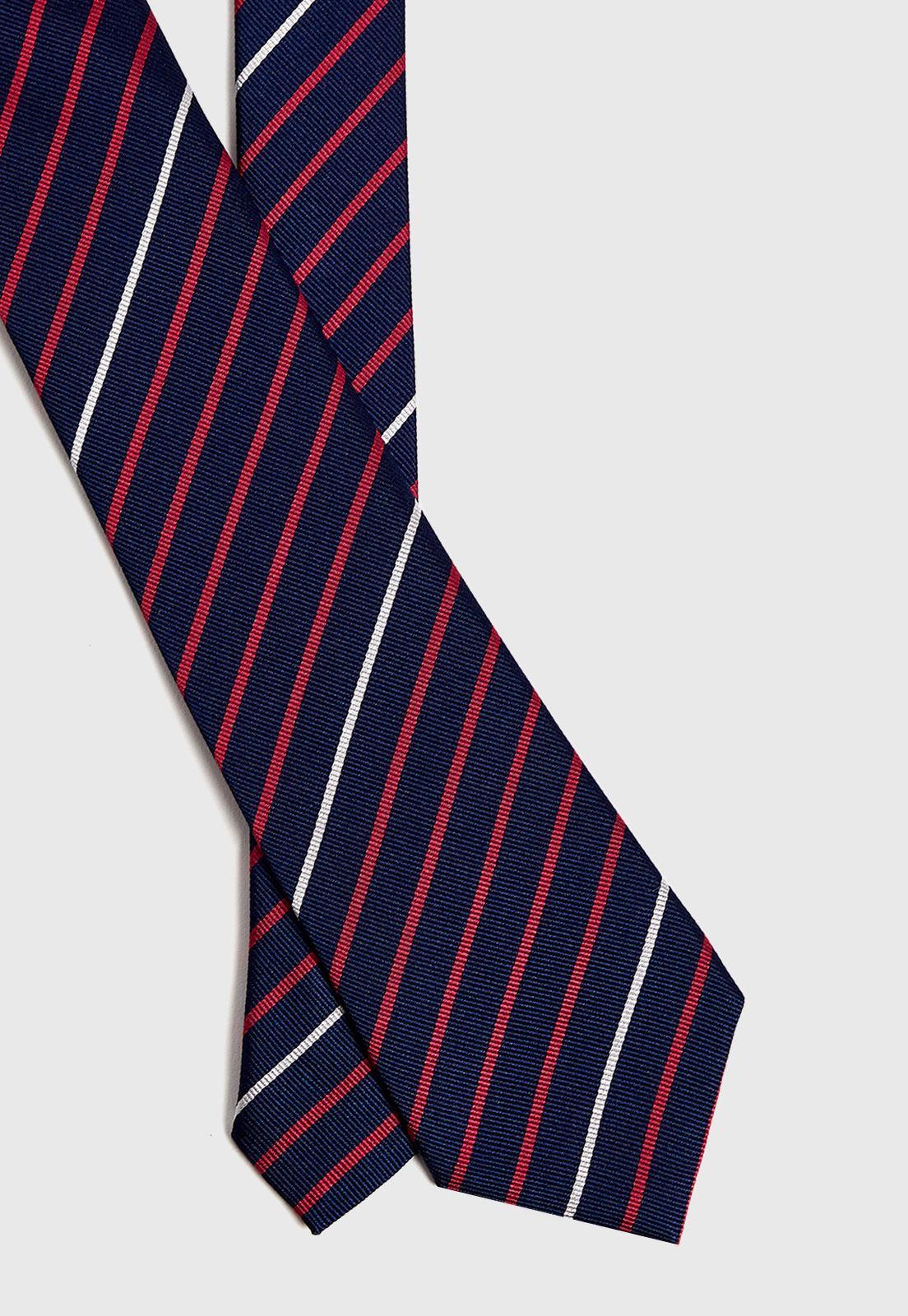 Corbata hombre Formal Executive Seda Azul -1