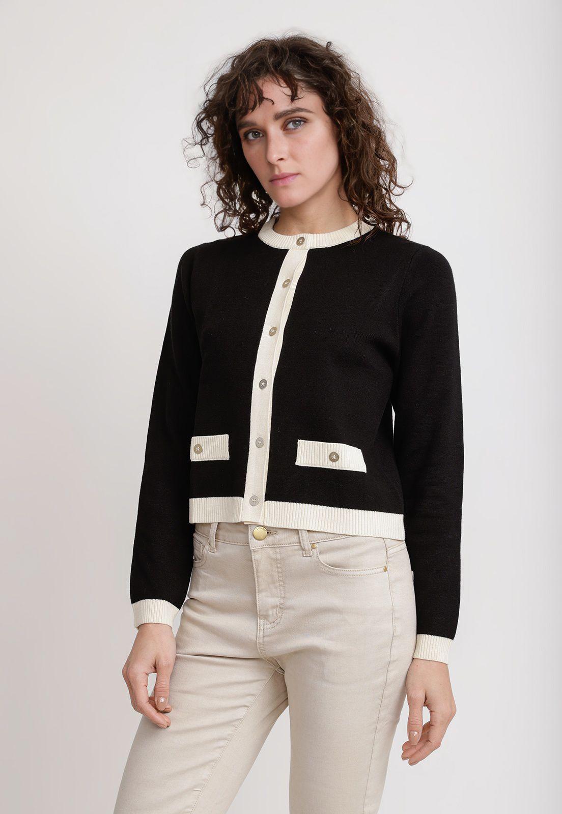 Tejido Negro Melbourne Mujer-0