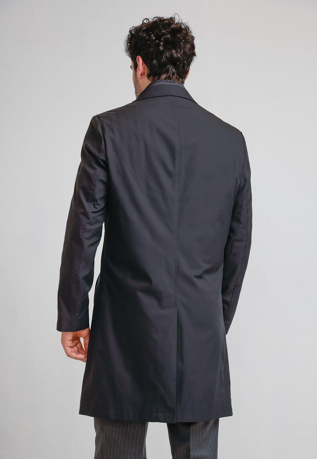 Abrigo Formal Hombre impermeable negro-2