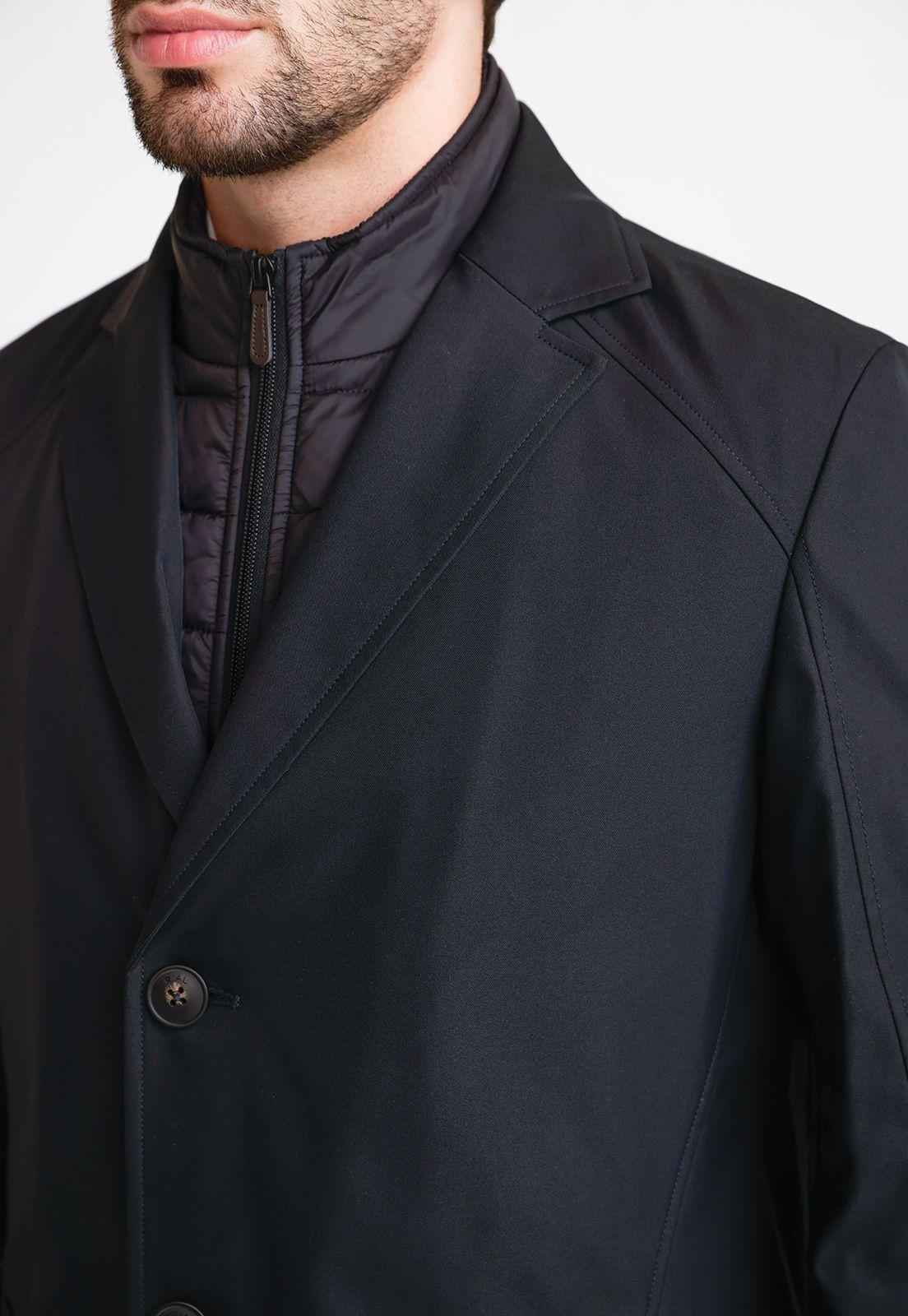 Abrigo Formal Hombre impermeable negro-3