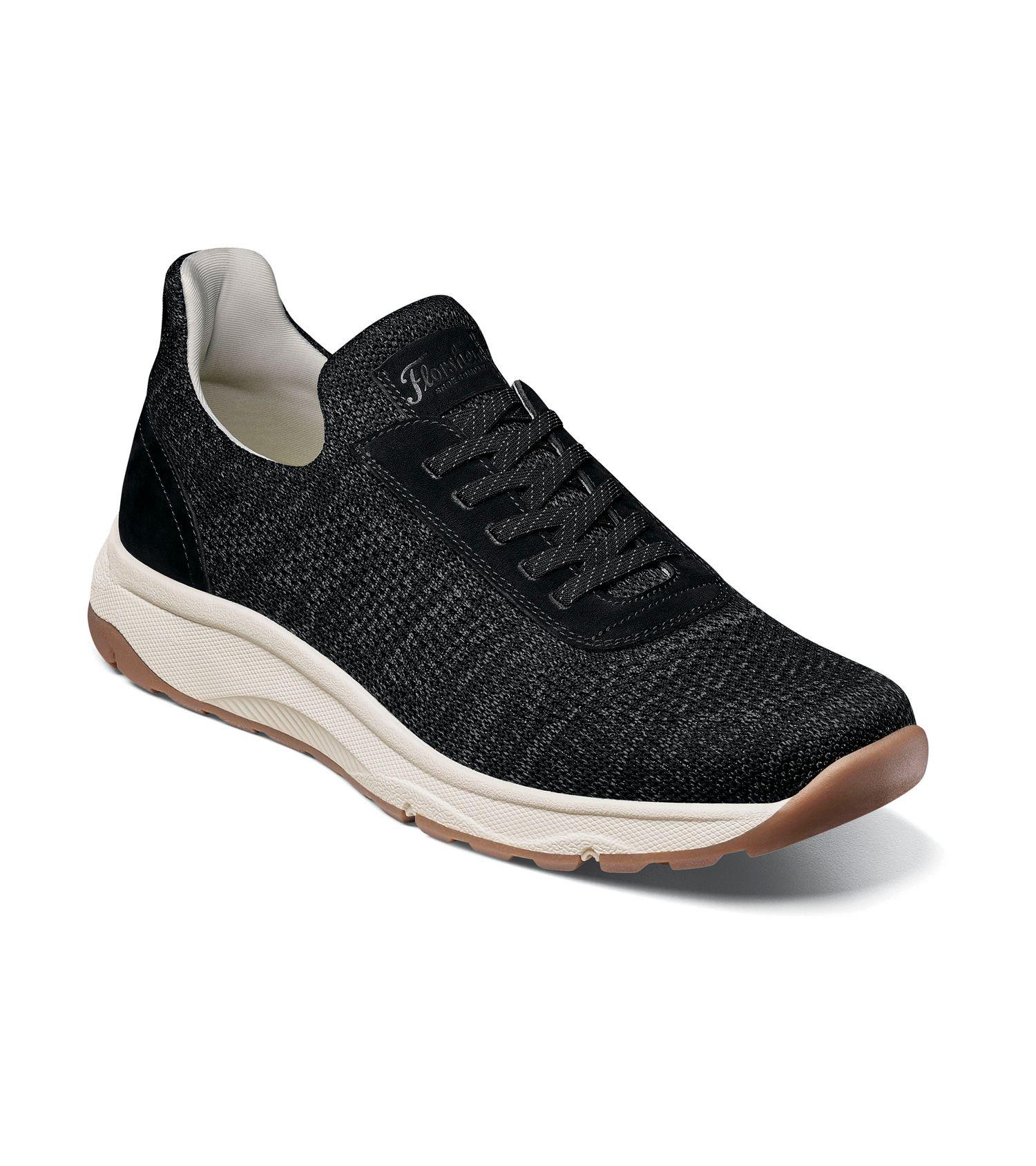 Zapatillas Casual Negro Satellite Knit Elastic Lace Slip On Sneaker-0