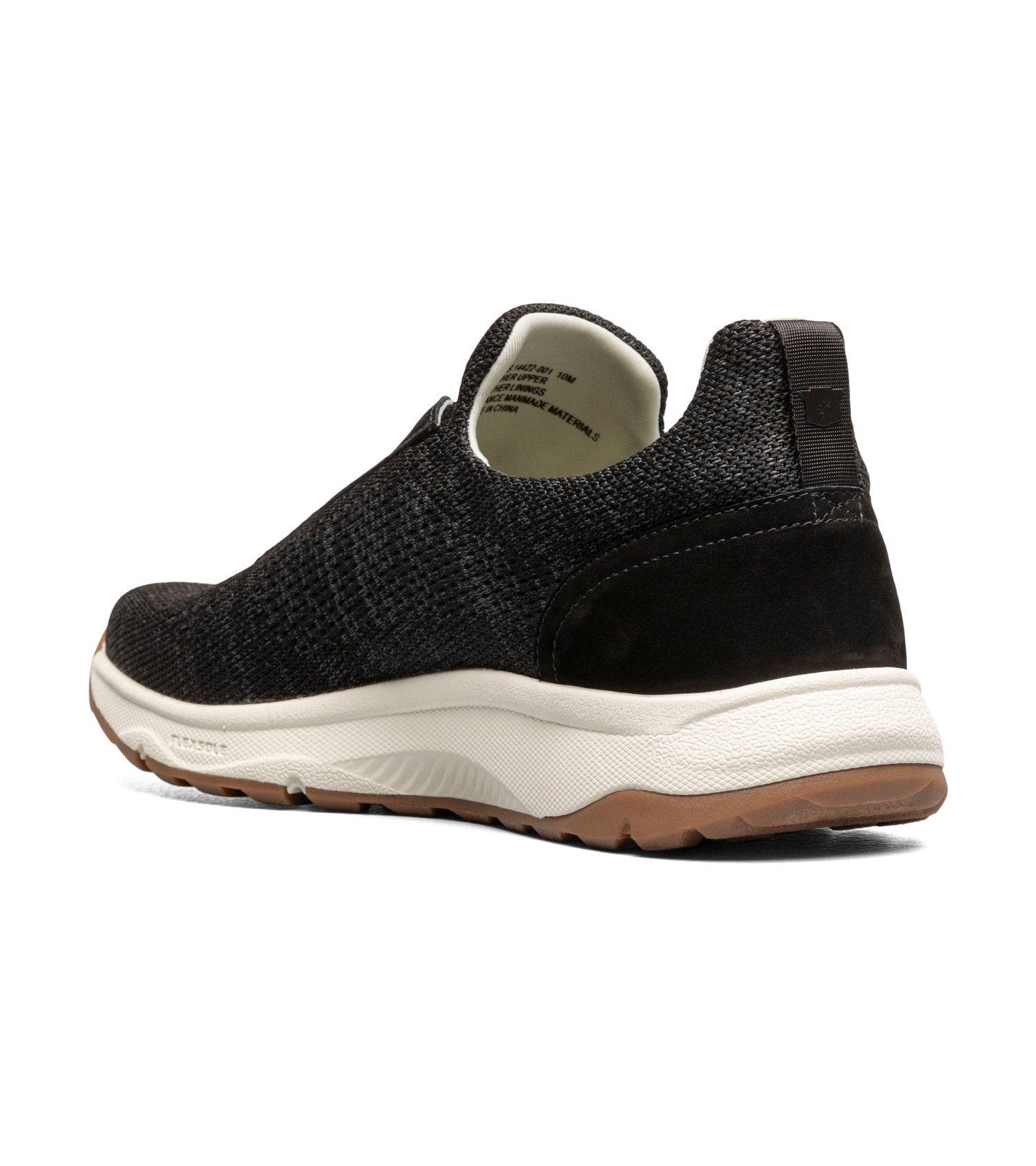 Zapatillas Casual Negro Satellite Knit Elastic Lace Slip On Sneaker-7