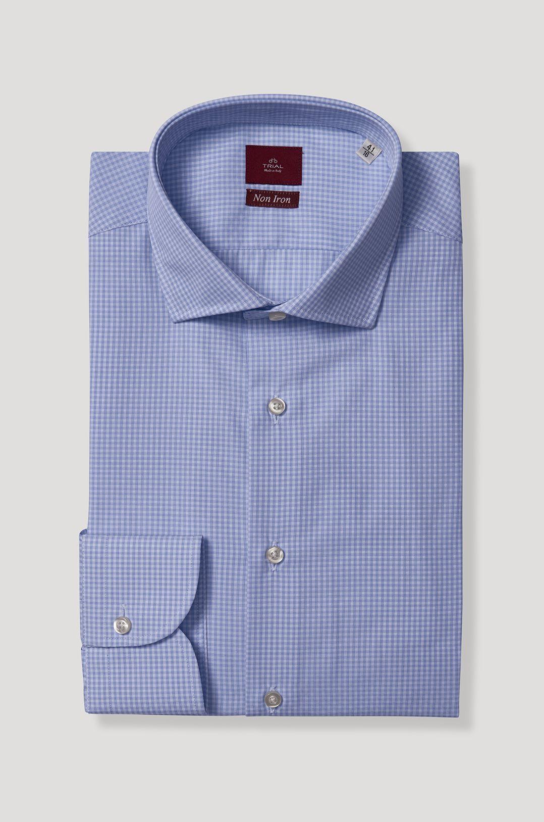 Camisa Italiana Cuello Frances Blanco Celeste-0