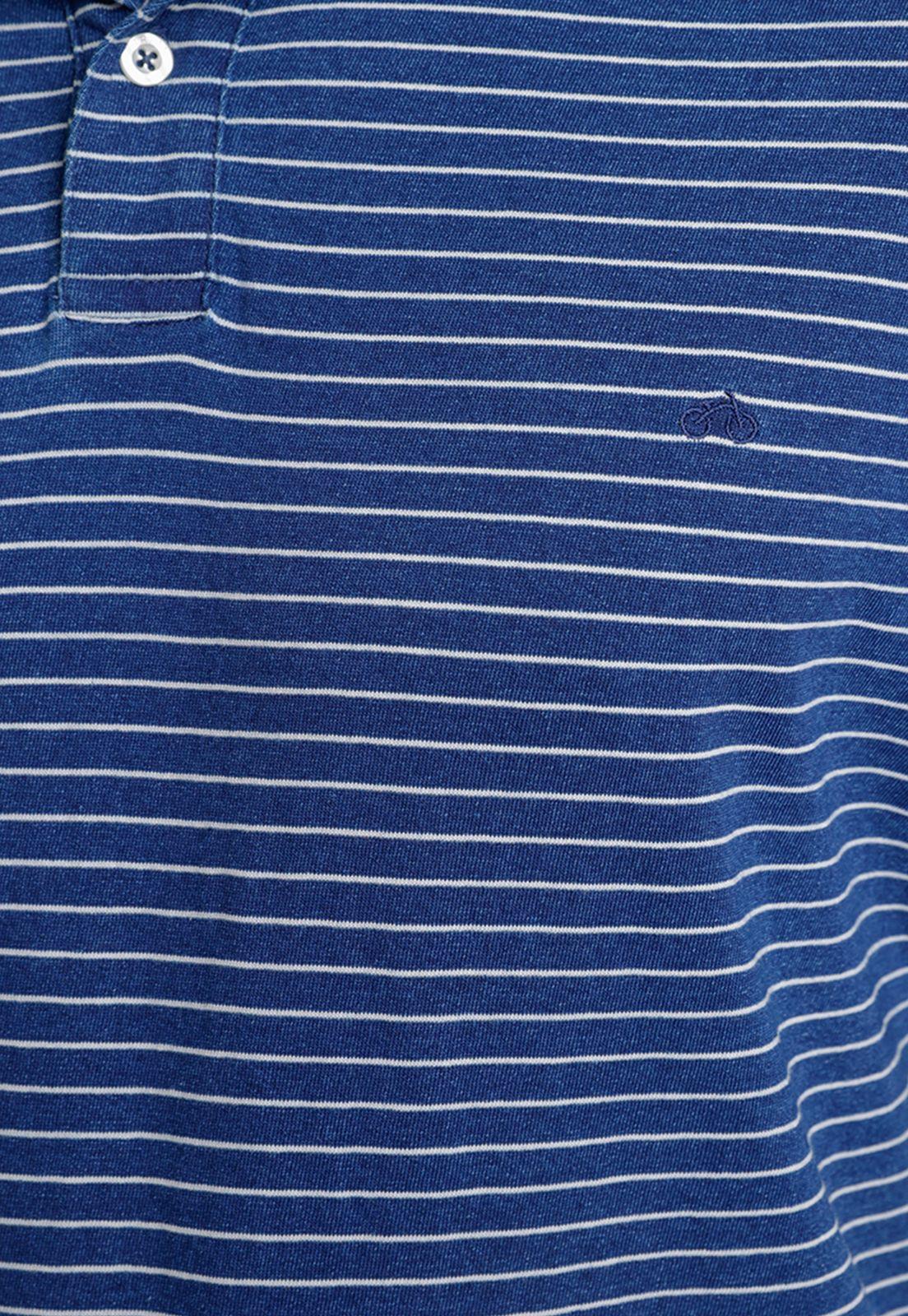 Polera Manga Corta hombre Slim Fit Max Algodón Índigo-2