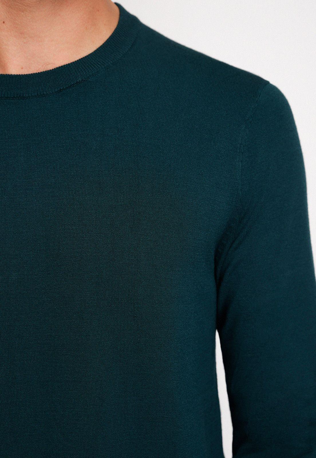 Sweater Hombre Cuello Redondo Petroleo-2