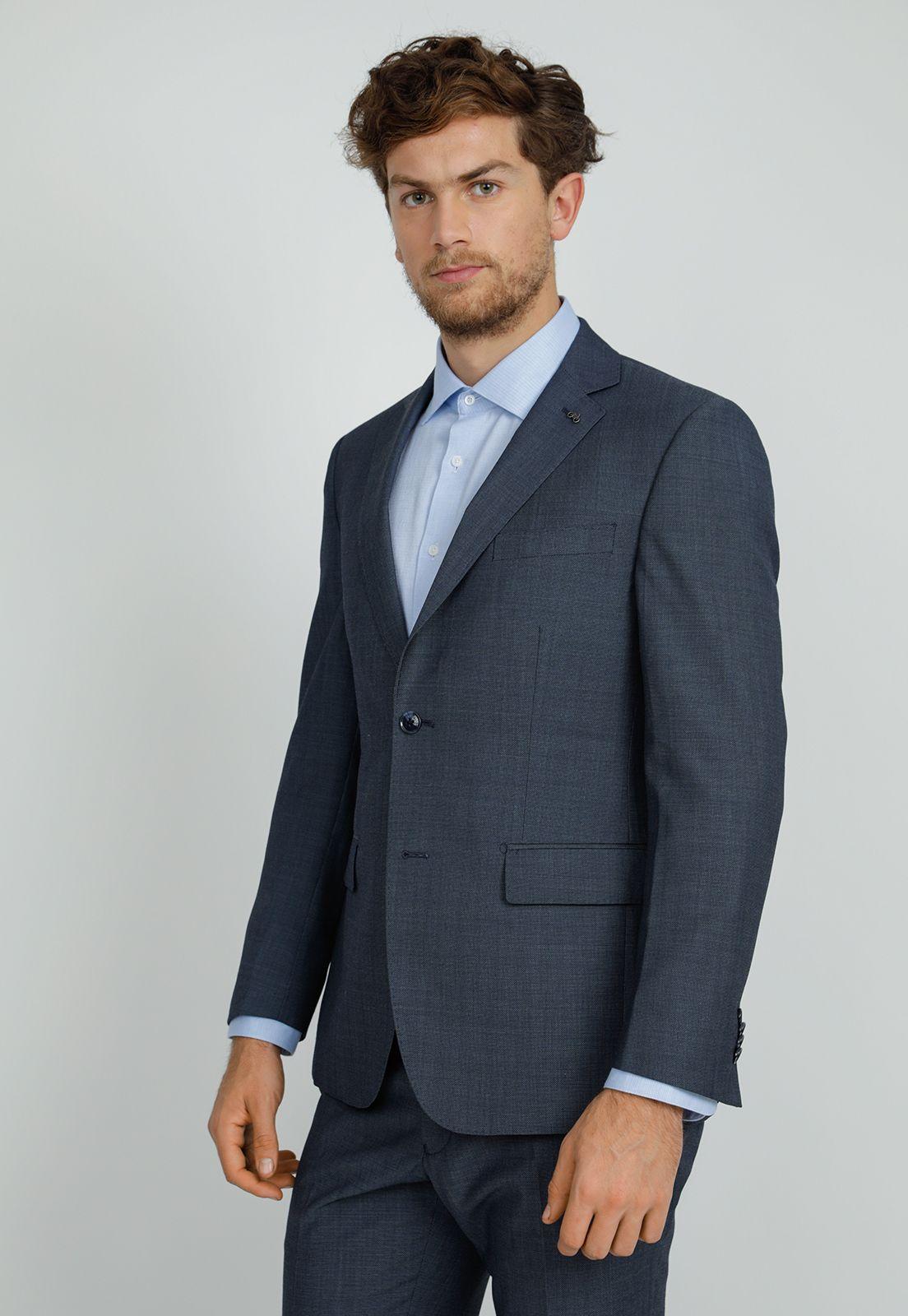 Traje Formal Hombre Slim Fit Executive   Azulino Biontech (Repelente al Agua)-3