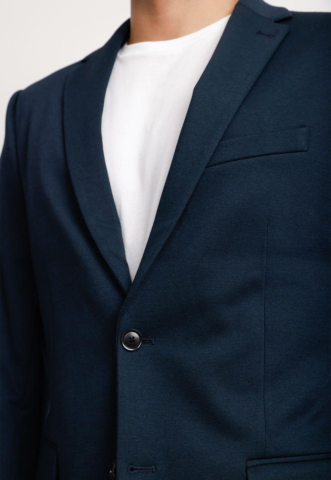 Chaqueta Formal Hombre Azul Medio-2